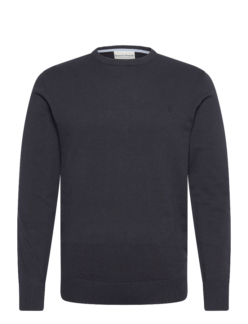 Bruun & Stengade - BS Jupiter Regular Fit Knitwear - rund hals - navy - 1