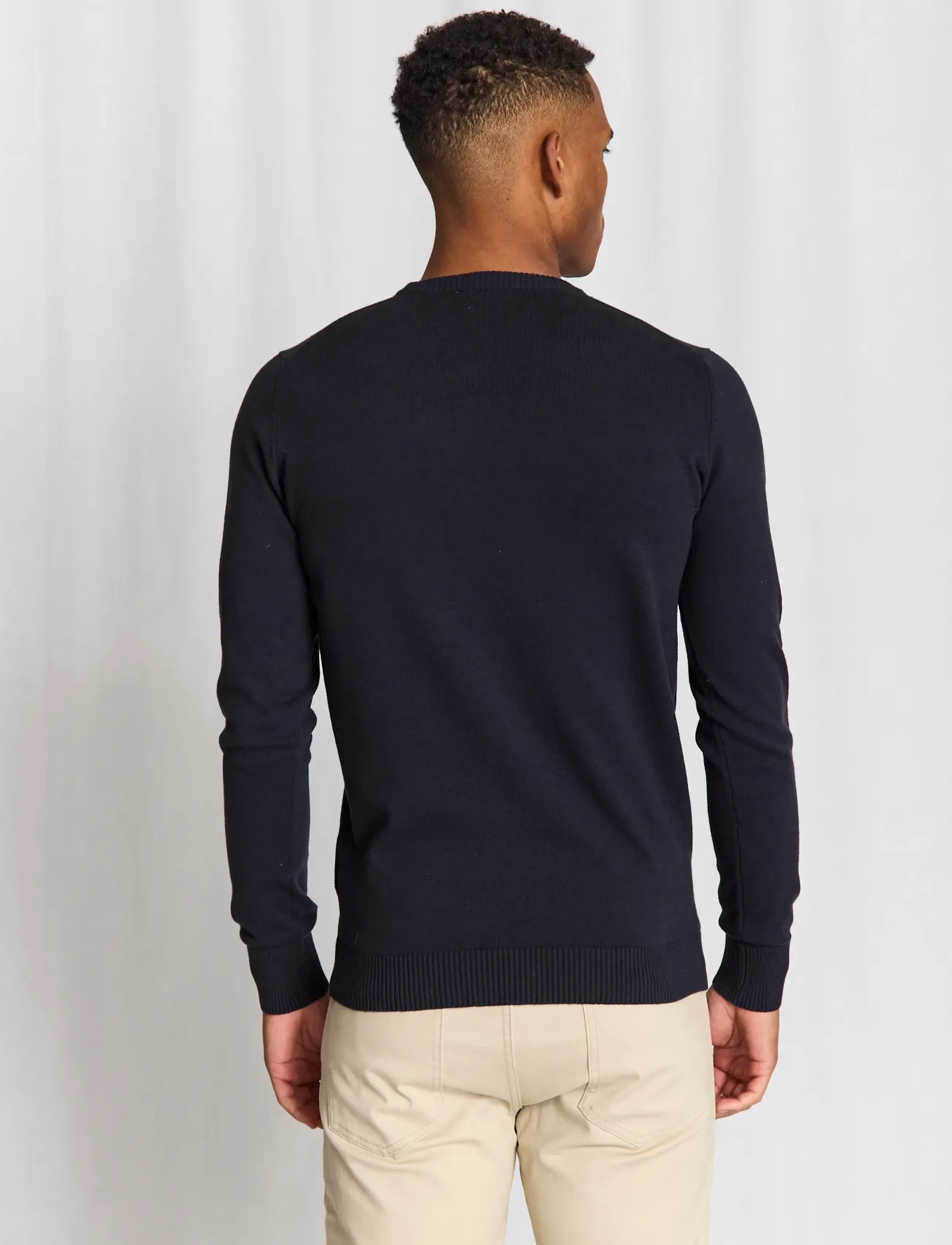 Bruun & Stengade - BS Jupiter Regular Fit Knitwear - rundhals - navy - 3