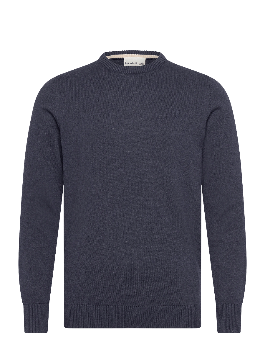 Bruun & Stengade - BS Jupiter Regular Fit Knitwear - round necks - thunder - 1