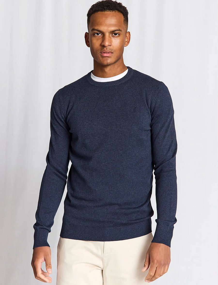 Bruun & Stengade - BS Jupiter Regular Fit Knitwear - round necks - thunder - 0