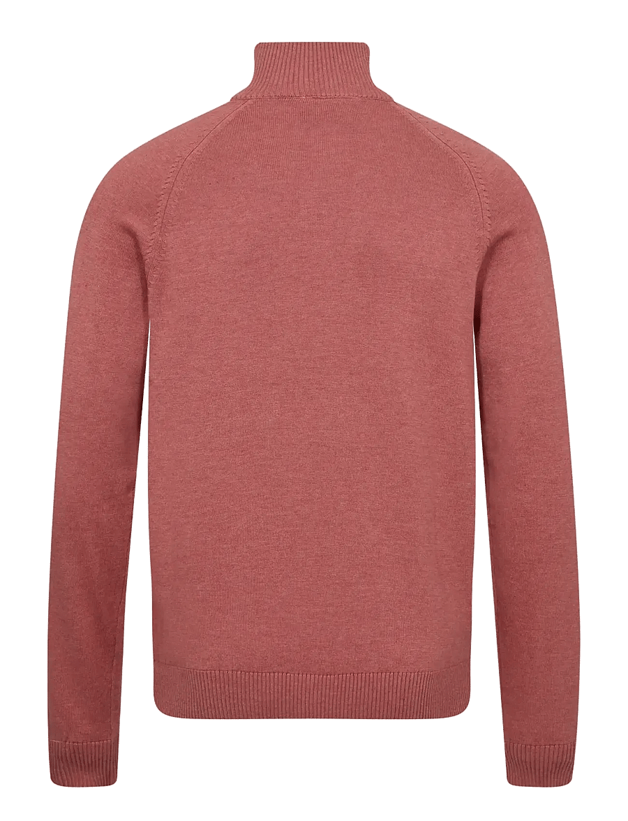 Bruun & Stengade - BS Ilario Regular Fit Knitwear - halfzip strik - dusty clay - 2