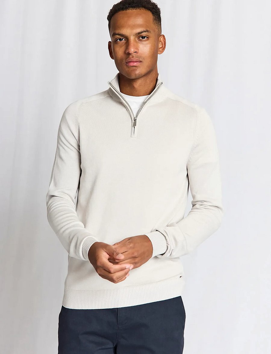 Bruun & Stengade - BS Ilario Regular Fit Knitwear - half zip jumpers - kit - 0