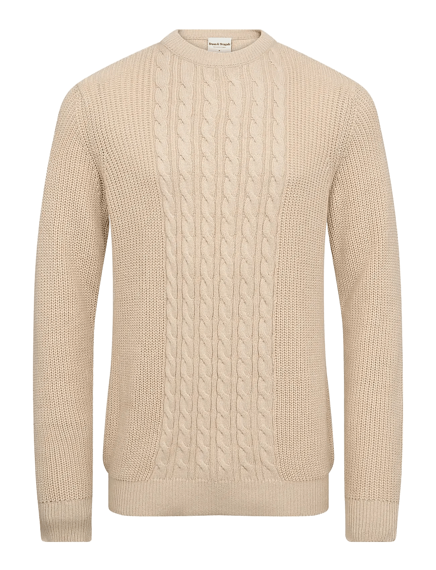 Bruun & Stengade - BS Adriano Regular Fit Knitwear - Ümmarguse kaelusega kudumid - kit - 1