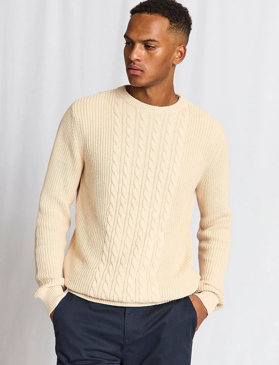 Bruun & Stengade - BS Adriano Regular Fit Knitwear - Ümmarguse kaelusega kudumid - kit - 0