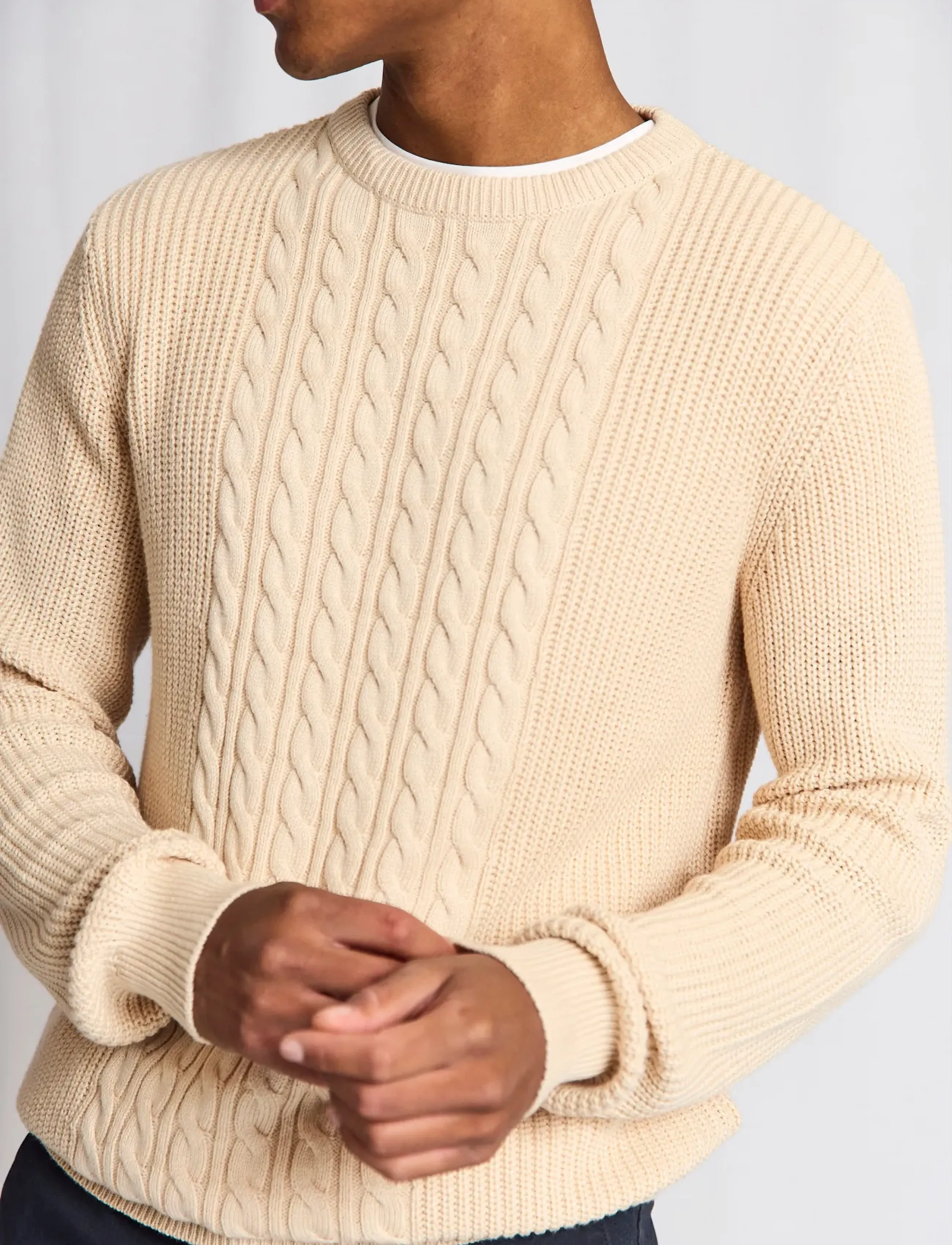 Bruun & Stengade - BS Adriano Regular Fit Knitwear - Ümmarguse kaelusega kudumid - kit - 4