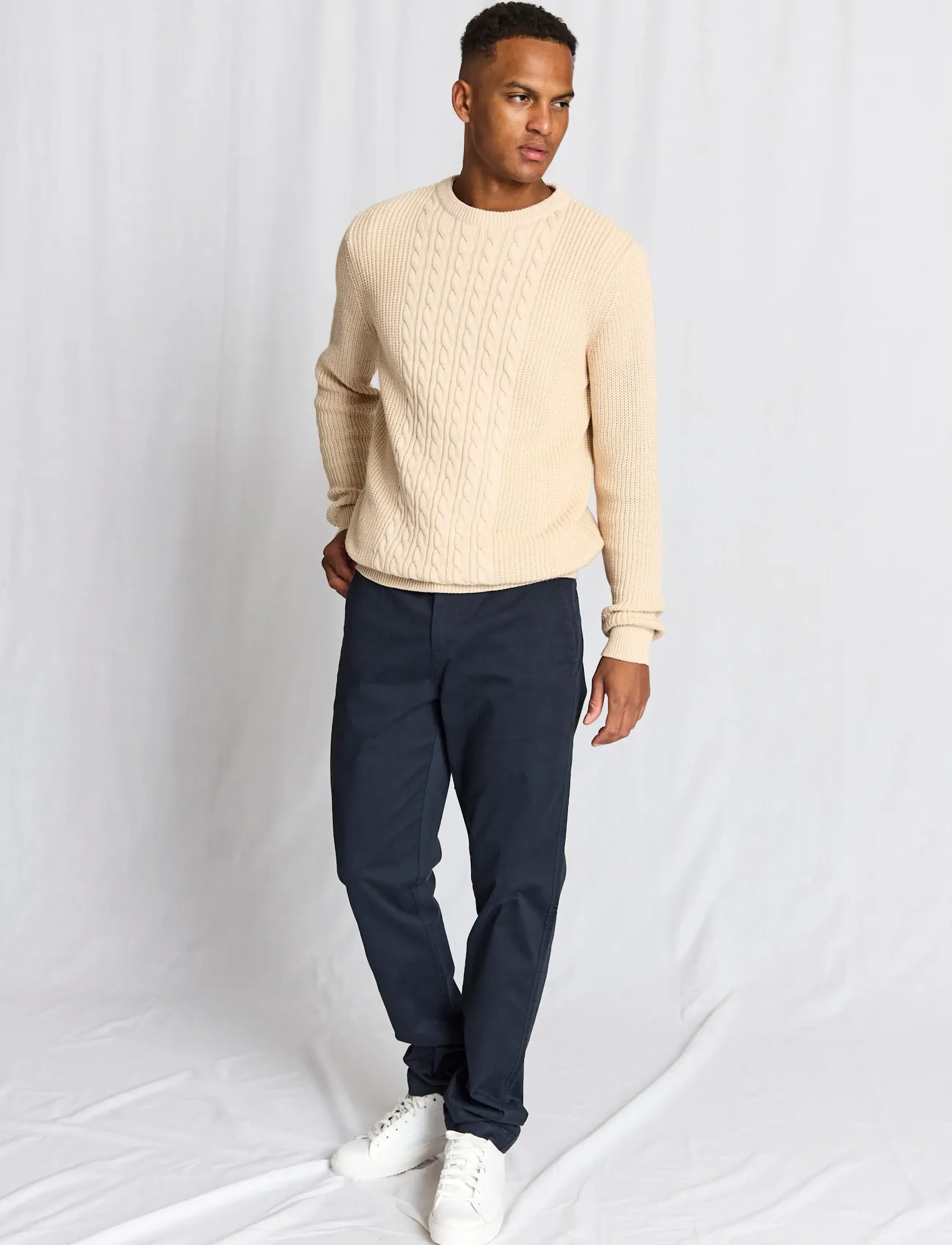 Bruun & Stengade - BS Adriano Regular Fit Knitwear - Ümmarguse kaelusega kudumid - kit - 5