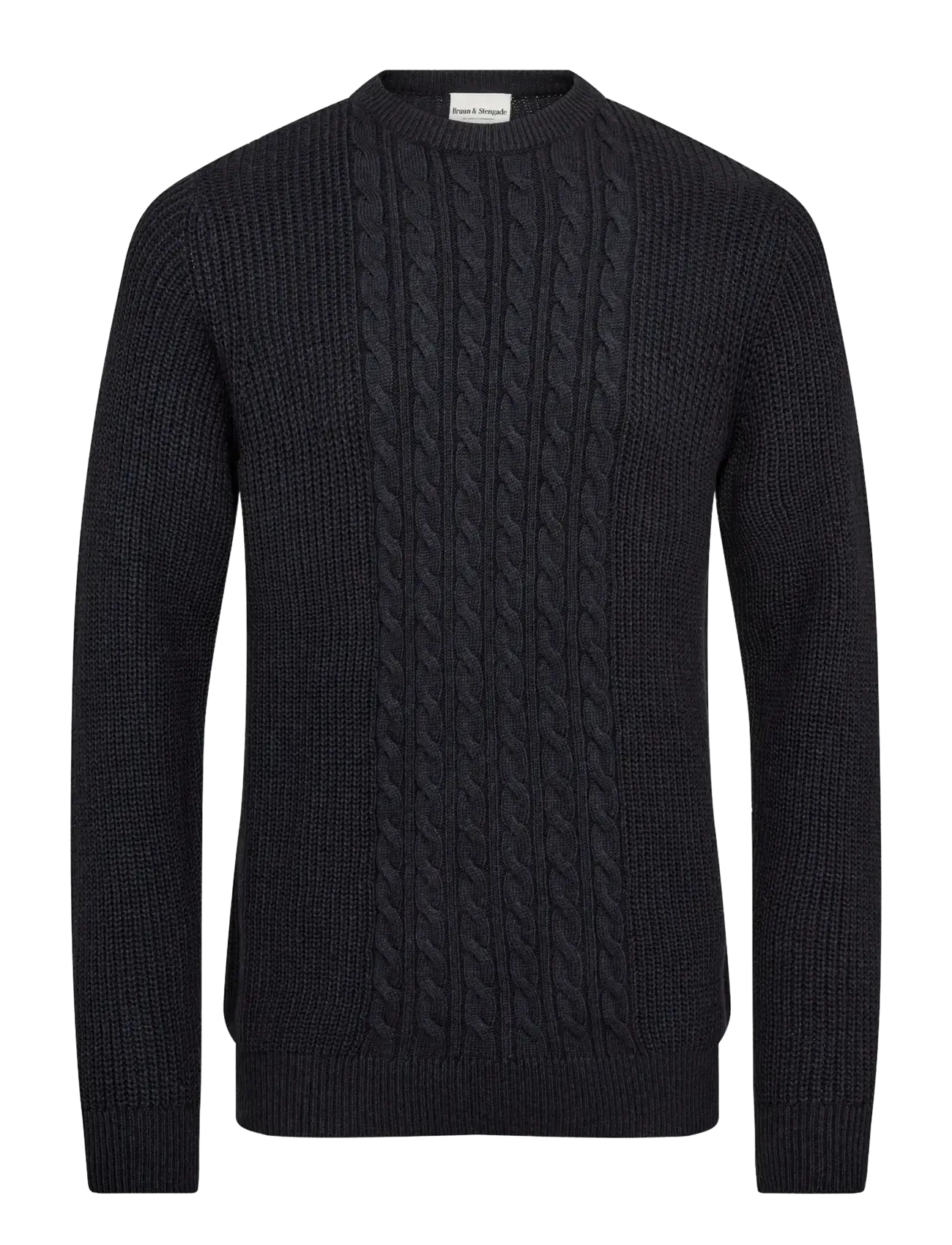 Bruun & Stengade BS Adriano Regular Fit Knitwear - Neuheiten - NAVY / black