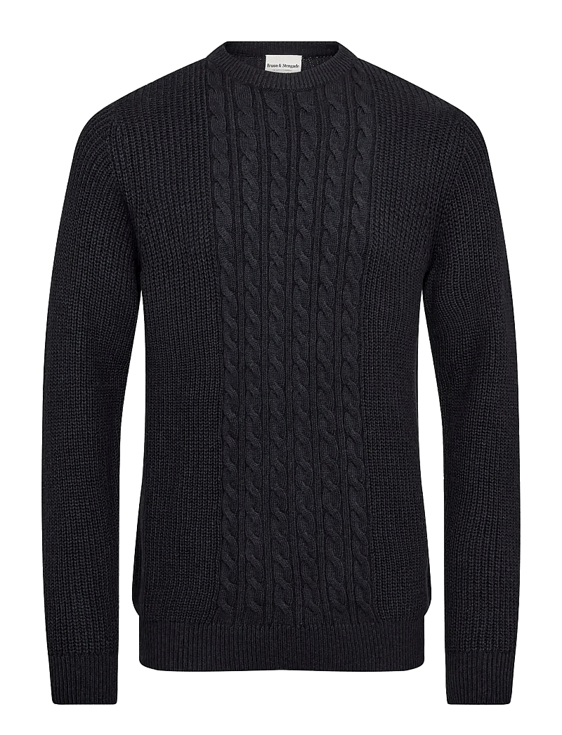 Bruun & Stengade - BS Adriano Regular Fit Knitwear - rund hals - navy - 1