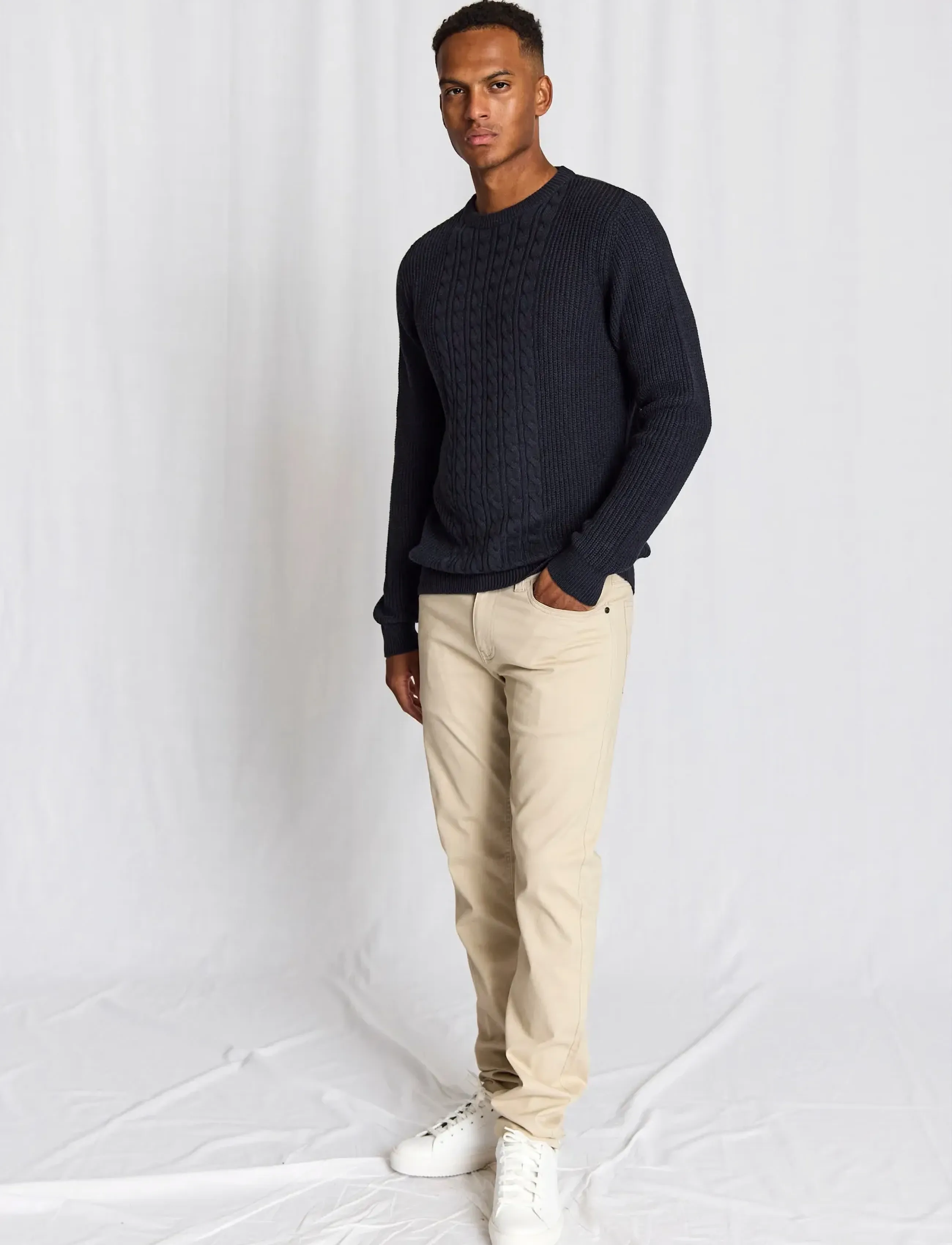 Bruun & Stengade - BS Adriano Regular Fit Knitwear - rundhals - navy - 5