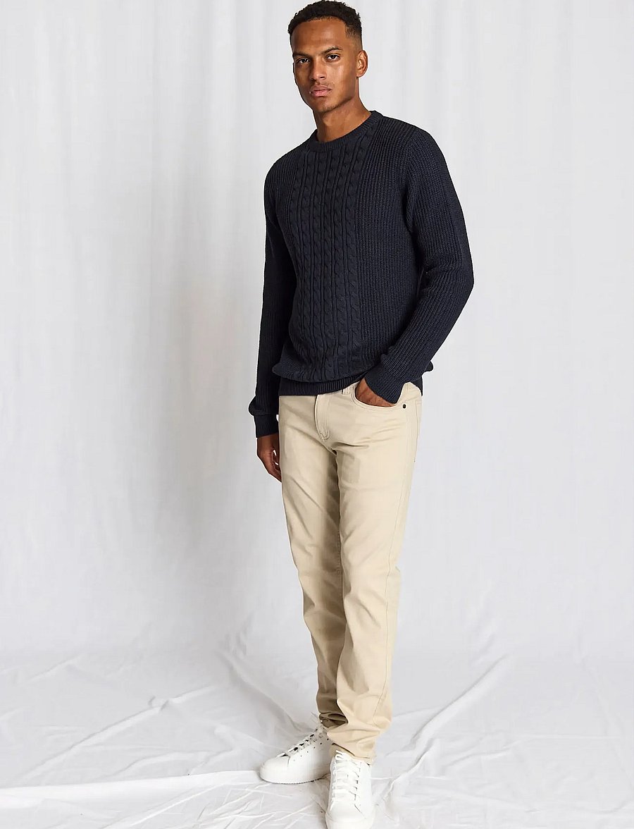 Bruun & Stengade - BS Adriano Regular Fit Knitwear - rundhals - navy - 5