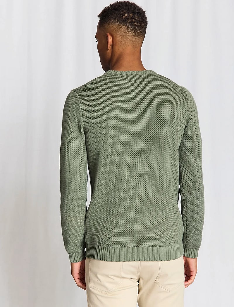 Bruun & Stengade - BS Raffaele Regular Fit Knitwear - rundhalsad - green - 3