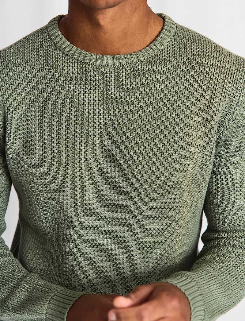 Bruun & Stengade - BS Raffaele Regular Fit Knitwear - rundhalsad - green - 4