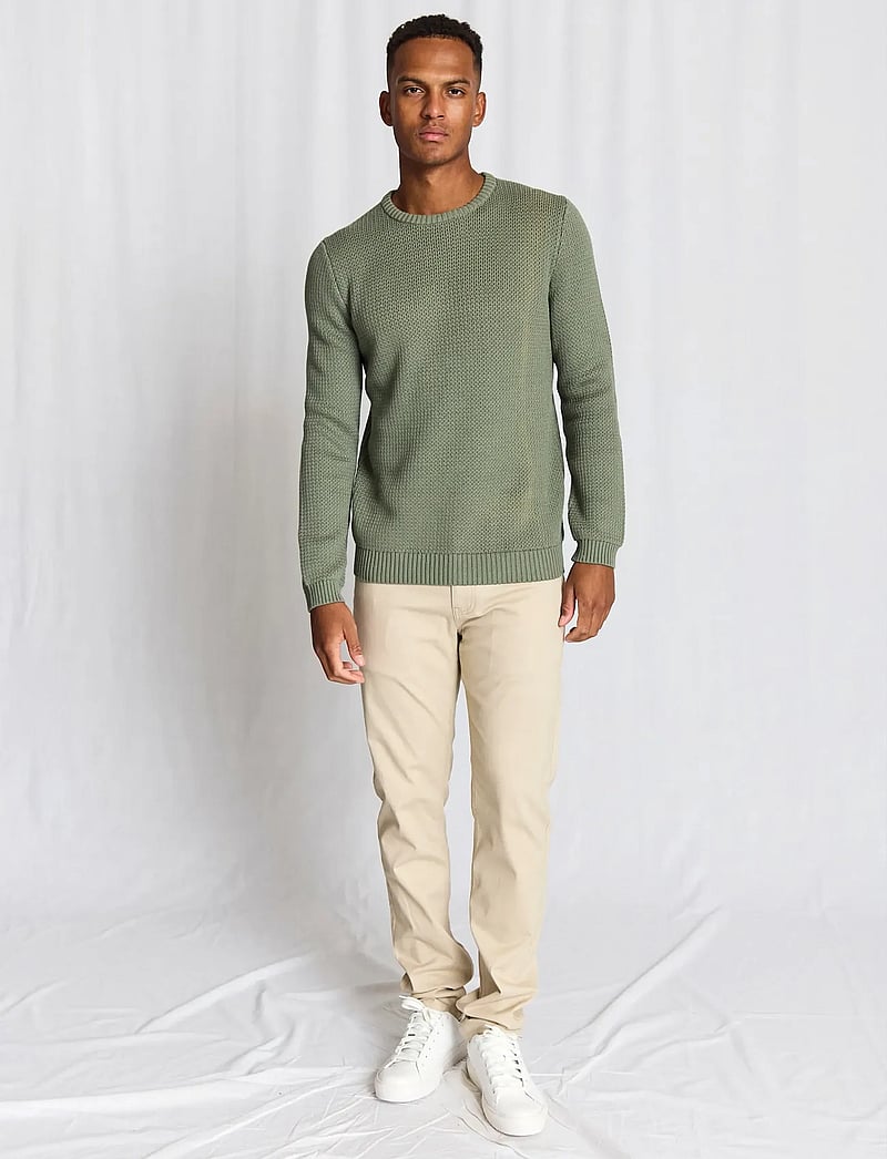 Bruun & Stengade - BS Raffaele Regular Fit Knitwear - rundhalsad - green - 5