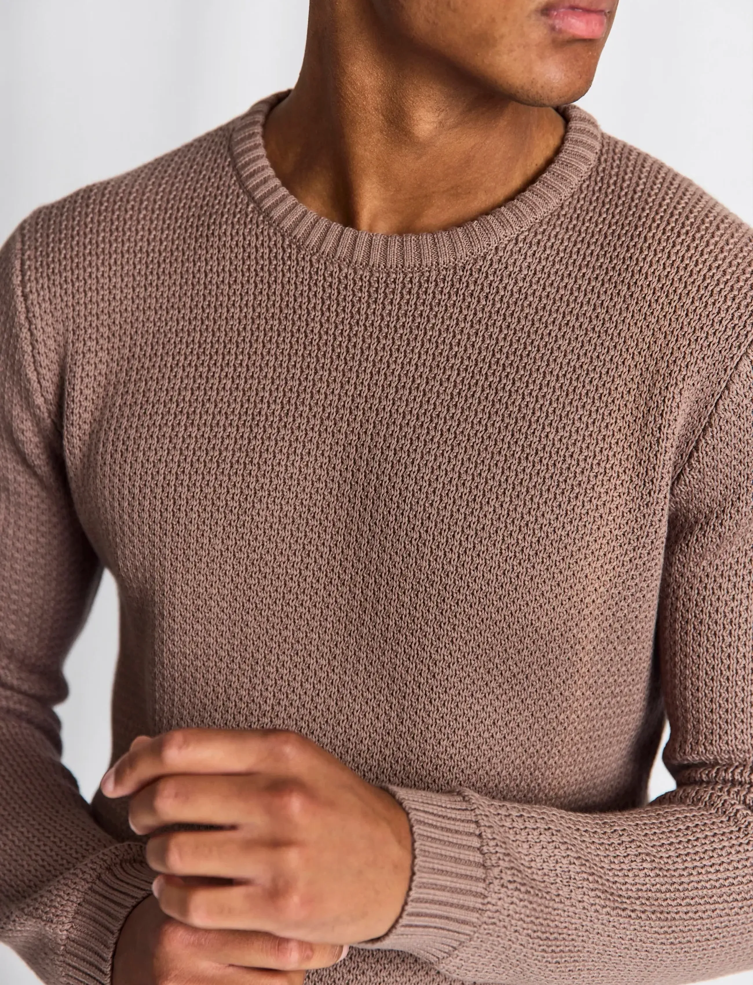 Bruun & Stengade - BS Raffaele Regular Fit Knitwear - rundhals - greige - 4