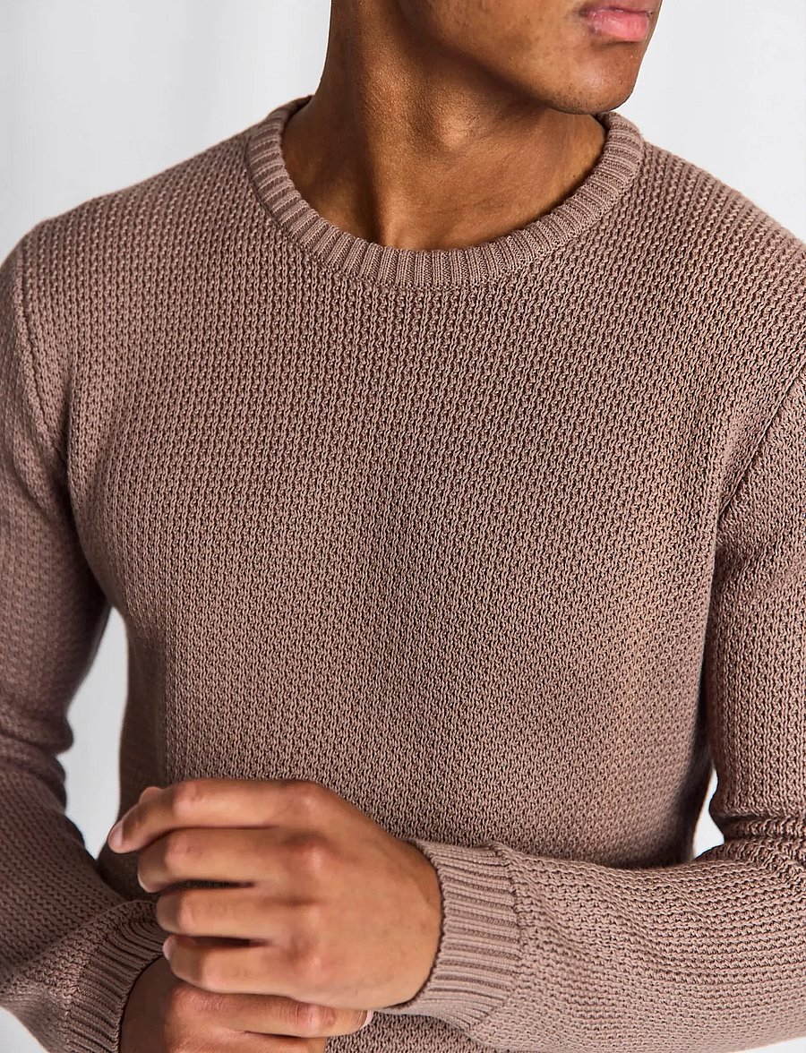Bruun & Stengade - BS Raffaele Regular Fit Knitwear - rundhals - greige - 4