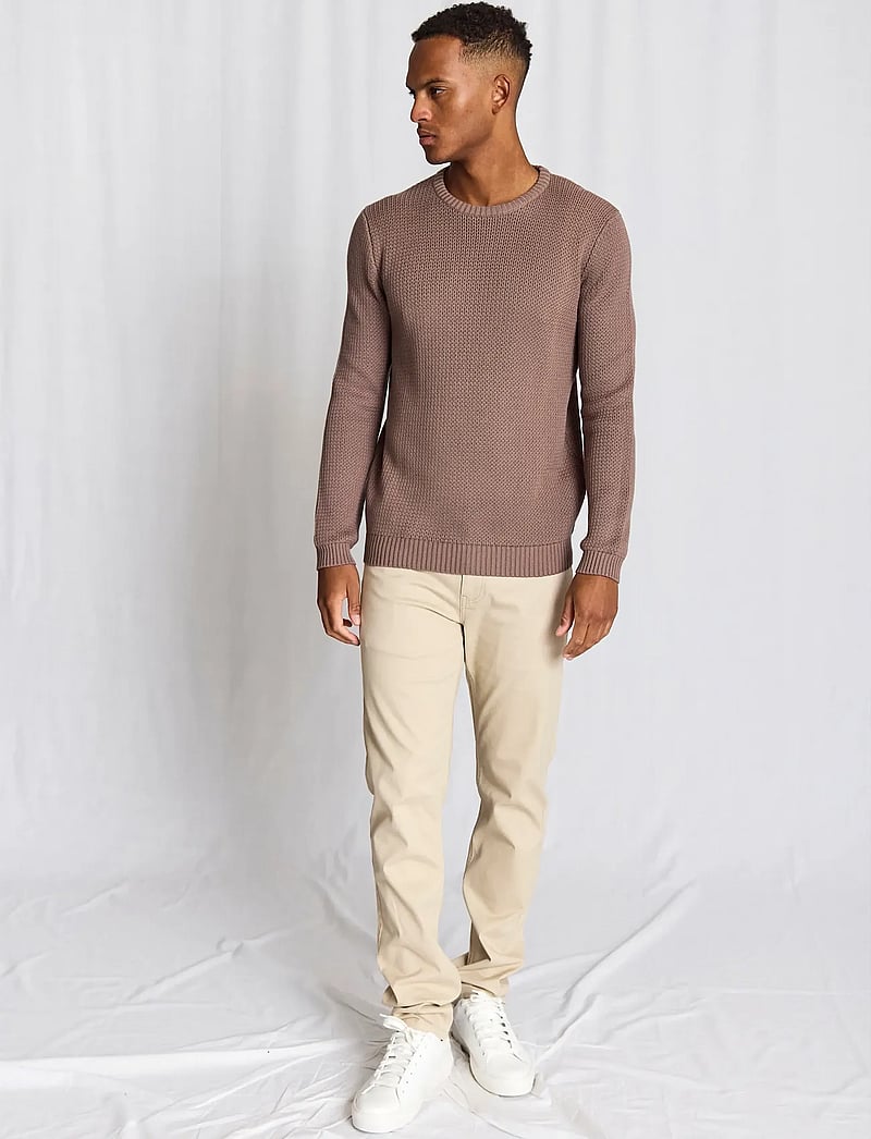 Bruun & Stengade - BS Raffaele Regular Fit Knitwear - rundhals - greige - 5