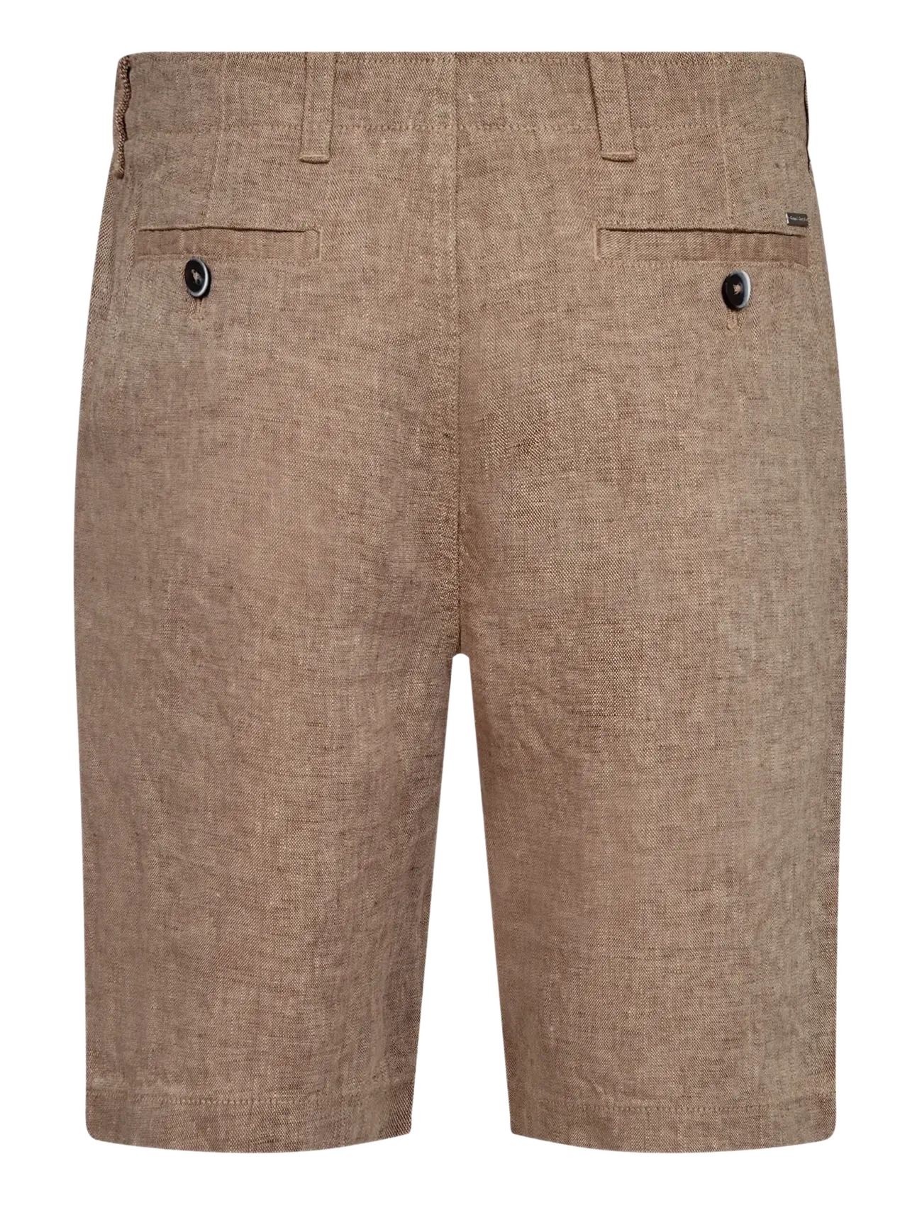 Bruun & Stengade - BS Paolos Regular Fit Shorts - linen shorts - brown - 2