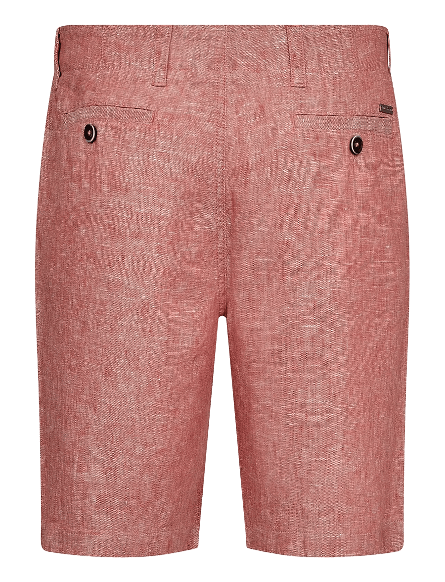Bruun & Stengade - BS Paolos Regular Fit Shorts - leinen-shorts - dusty clay - 2