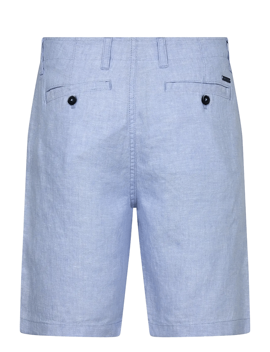 Bruun & Stengade - BS Paolos Regular Fit Shorts - hørshorts - light blue - 2