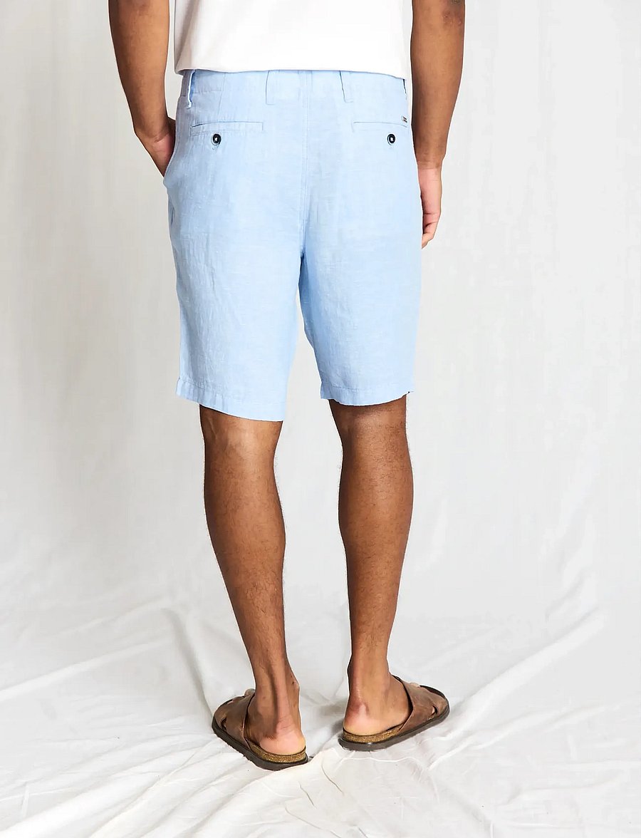 Bruun & Stengade - BS Paolos Regular Fit Shorts - hørshorts - light blue - 3