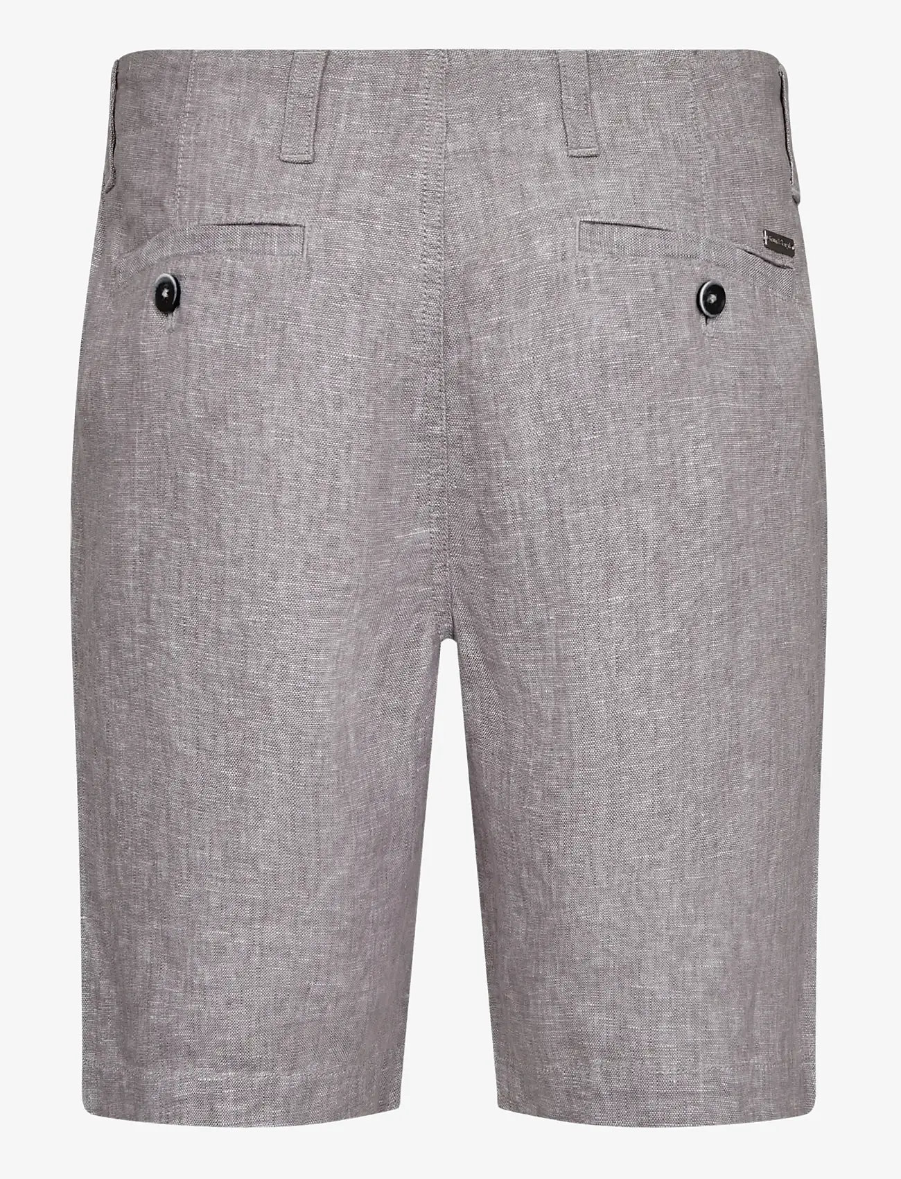 Bruun & Stengade - BS Paolos Regular Fit Shorts - hørshorts - light grey - 2