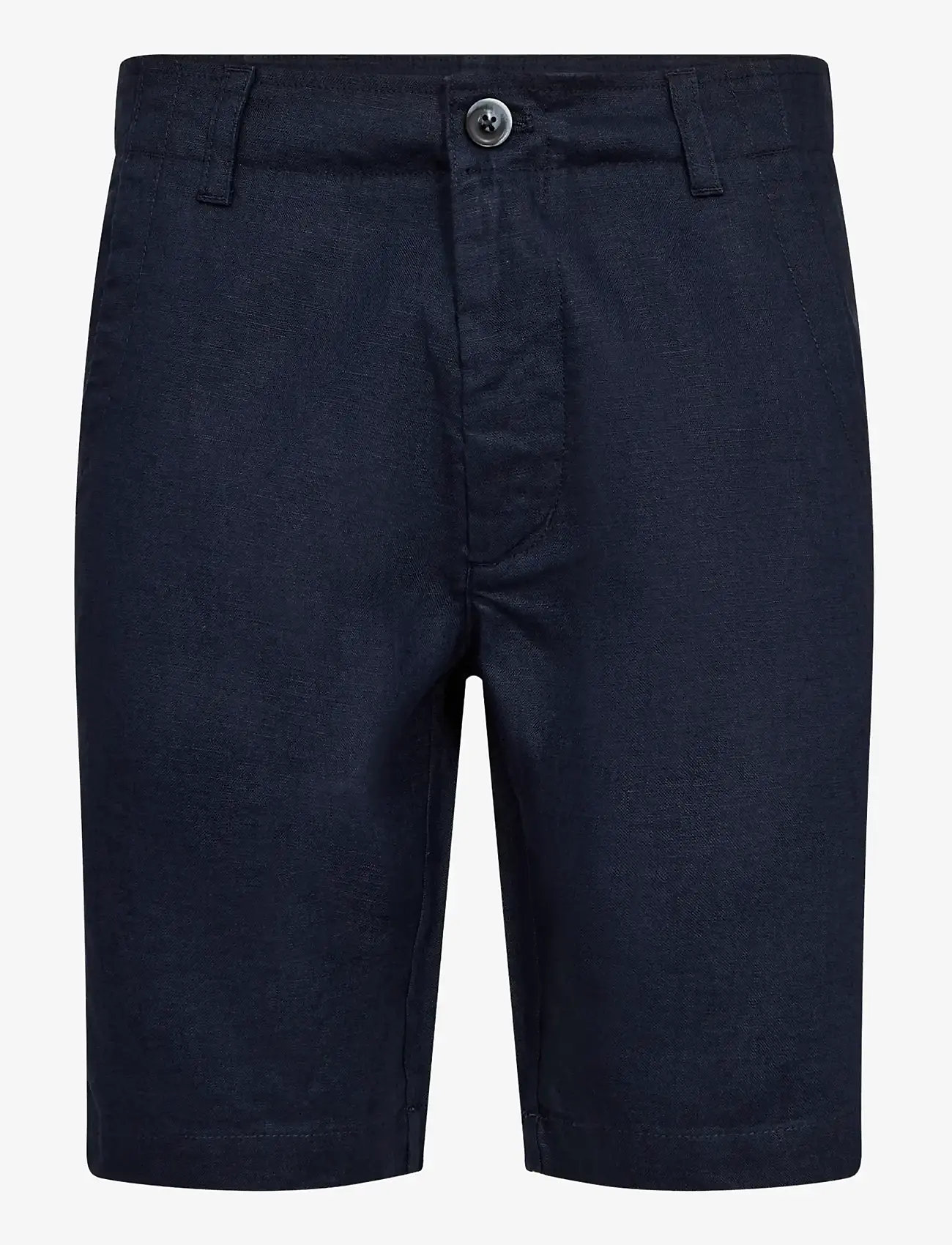Bruun & Stengade - BS Paolos Regular Fit Shorts - hørshorts - navy - 1