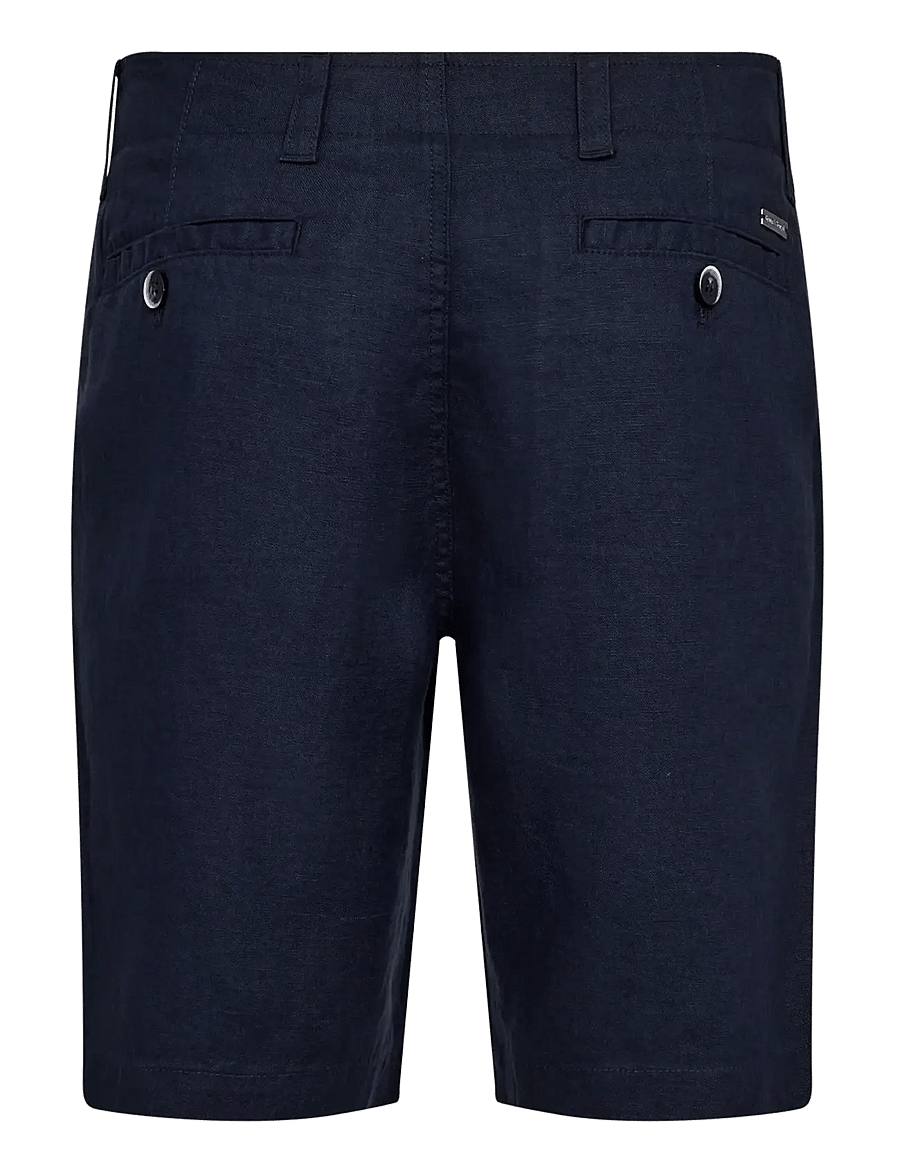 Bruun & Stengade - BS Paolos Regular Fit Shorts - linneshorts - navy - 2