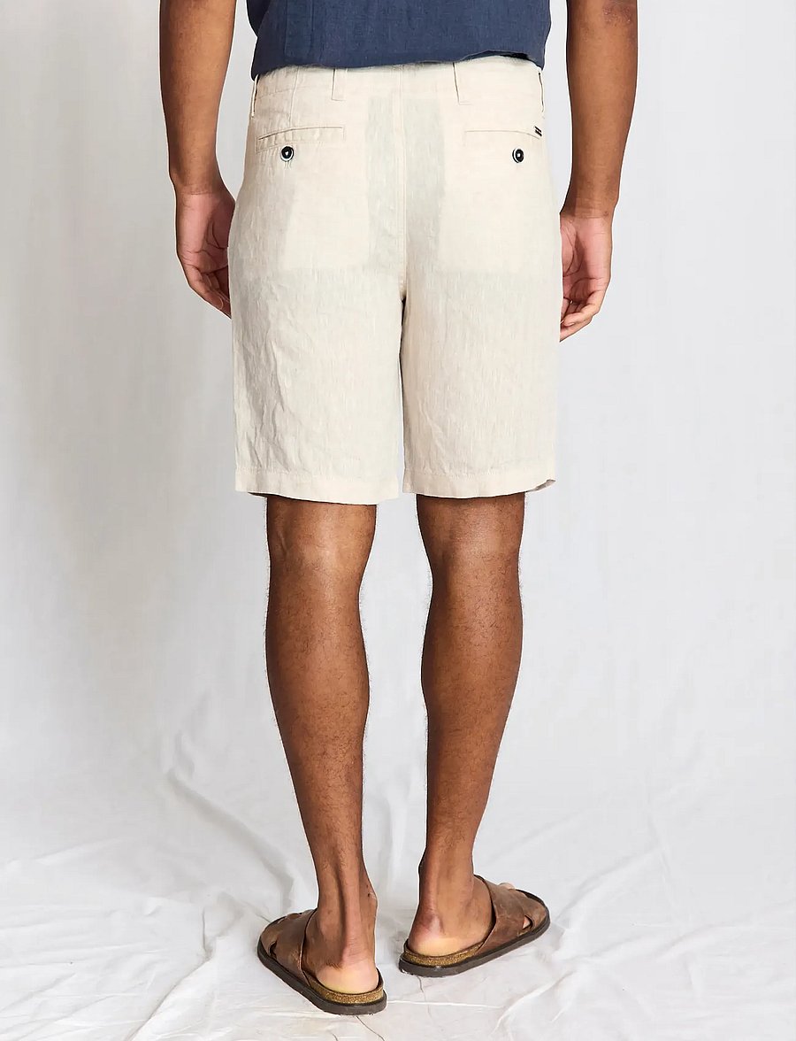 Bruun & Stengade - BS Paolos Regular Fit Shorts - linen shorts - sand - 4