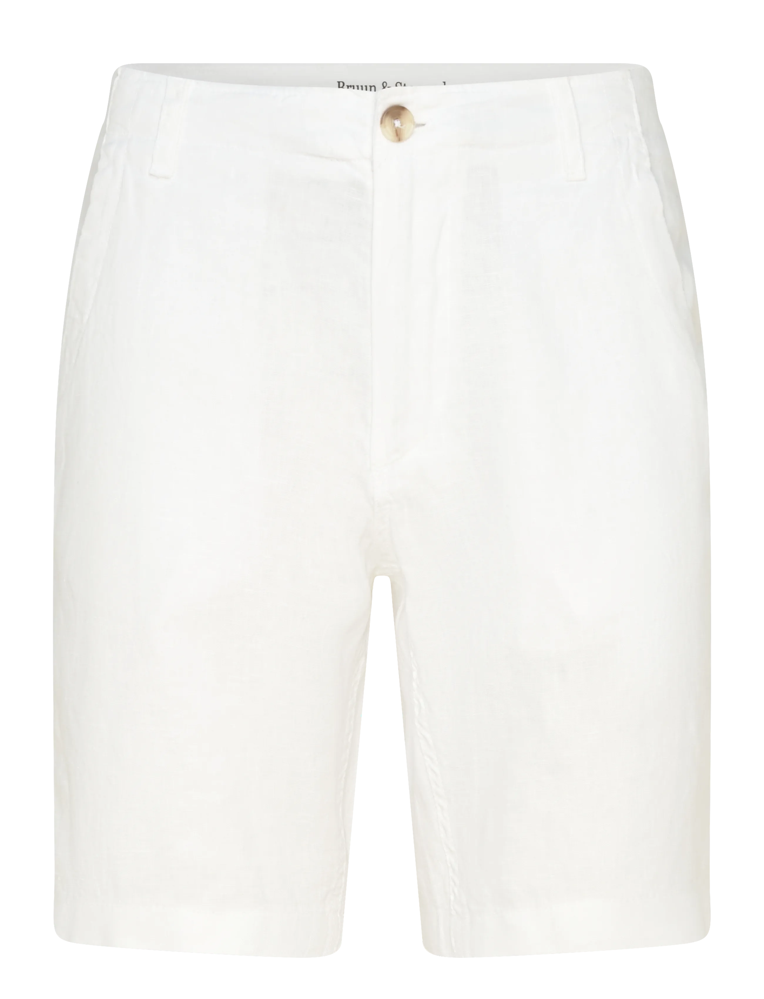 Bruun & Stengade BS Paolos Regular Fit Shorts - Shorts - WHITE / white