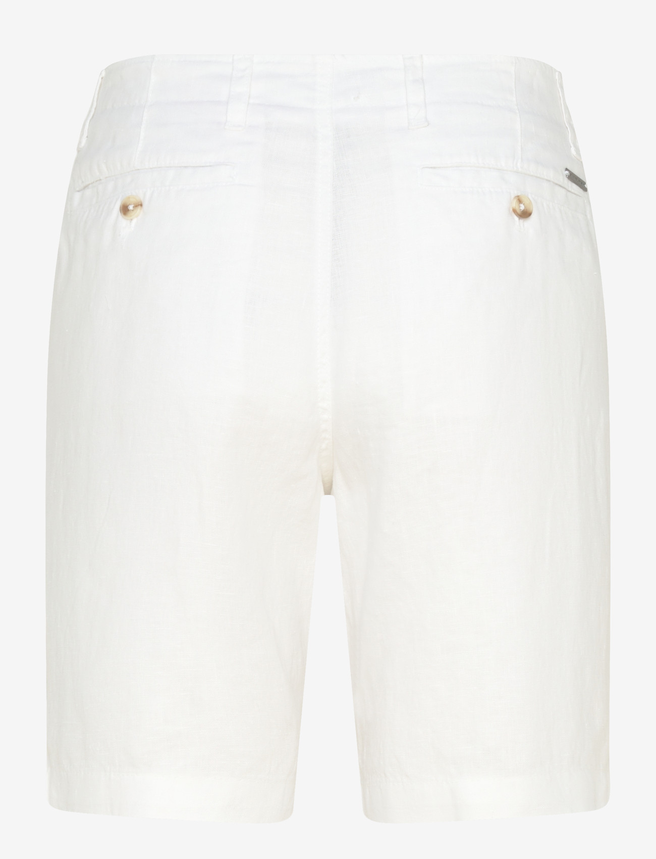 Bruun & Stengade - BS Paolos Regular Fit Shorts - hørshorts - white - 2