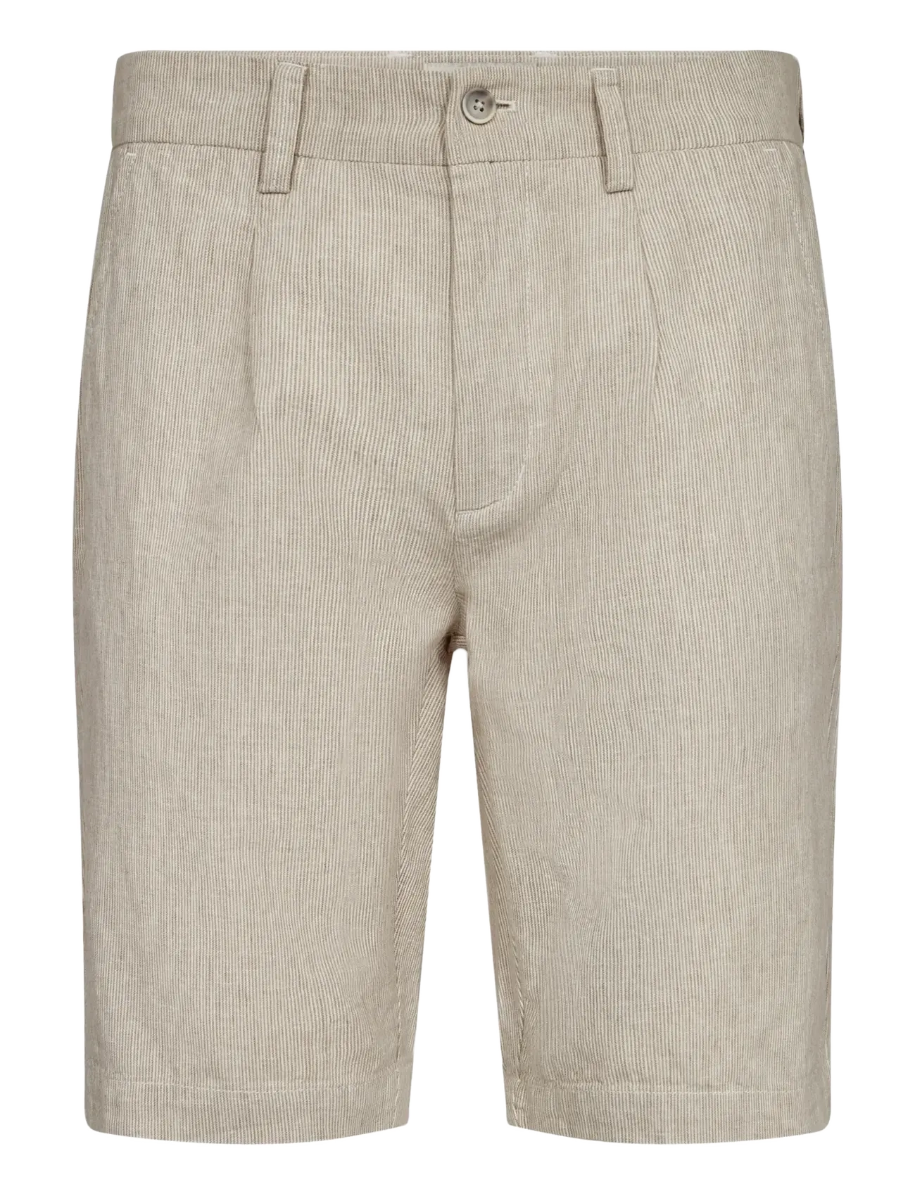 Bruun & Stengade BS Darion Regular Fit Shorts - Shorts - BEIGE/WHITE / beige