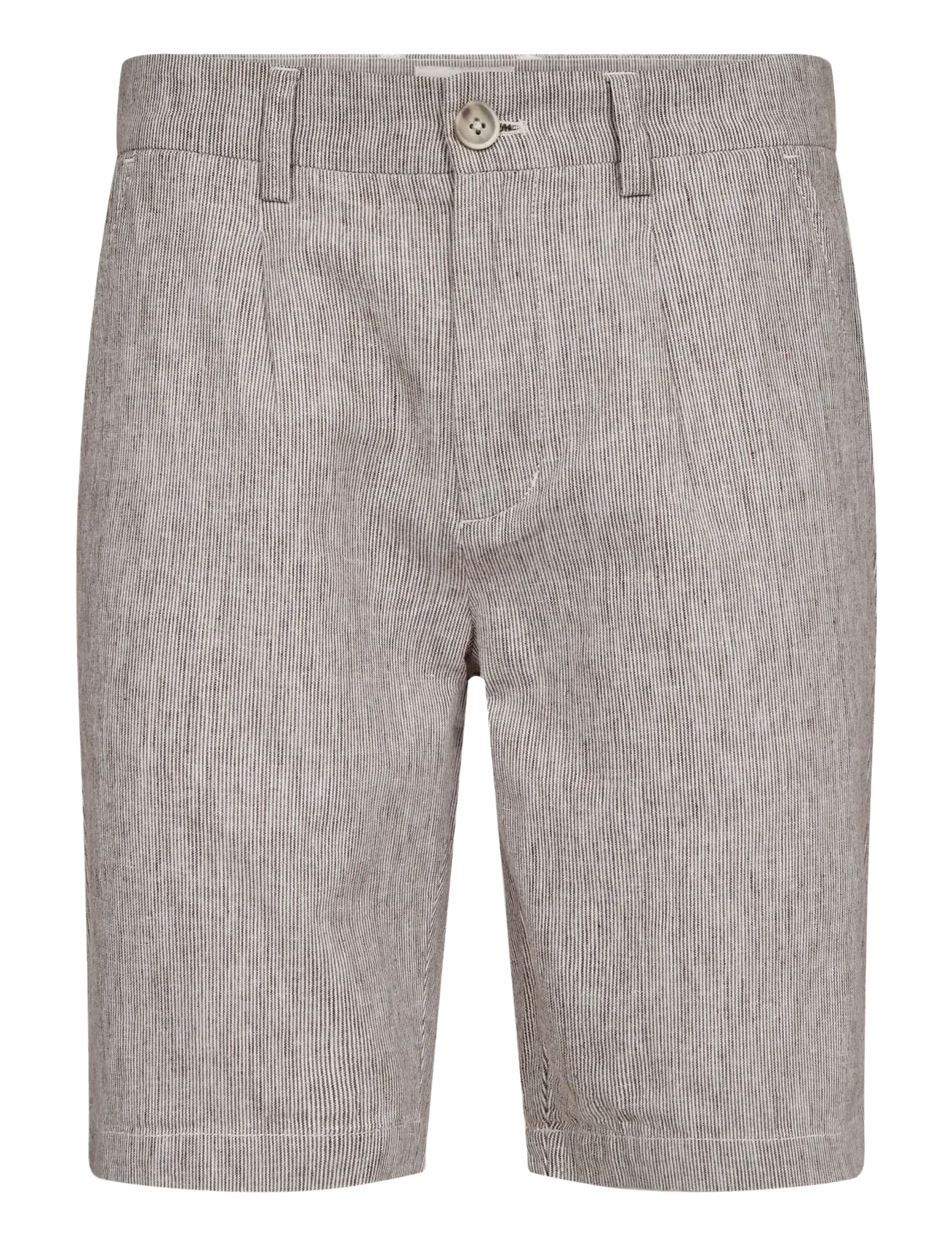 Bruun & Stengade BS Darion Regular Fit Shorts - Shorts - BROWN/WHITE / beige