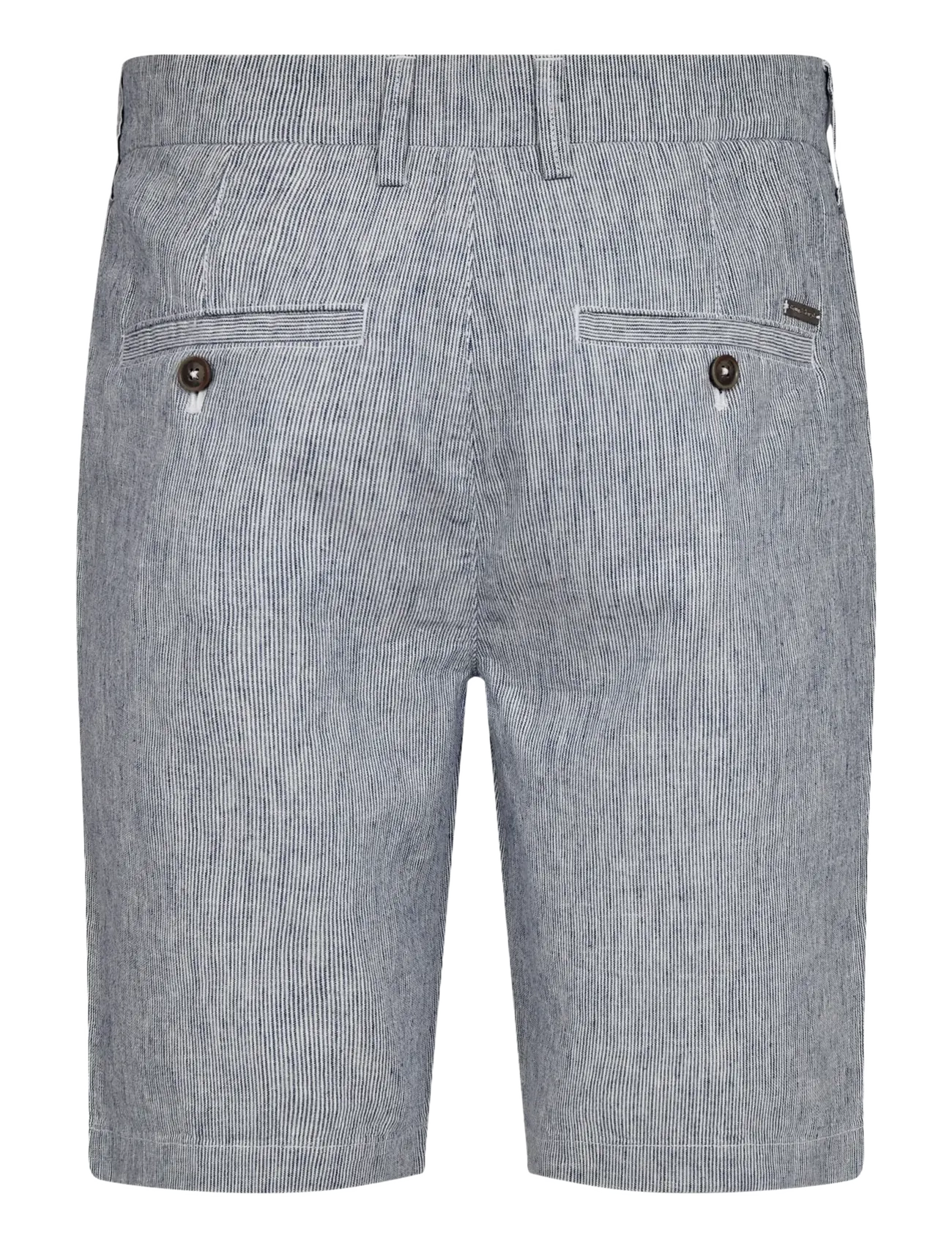 Bruun & Stengade - BS Darion Regular Fit Shorts - leinen-shorts - navy/white - 2