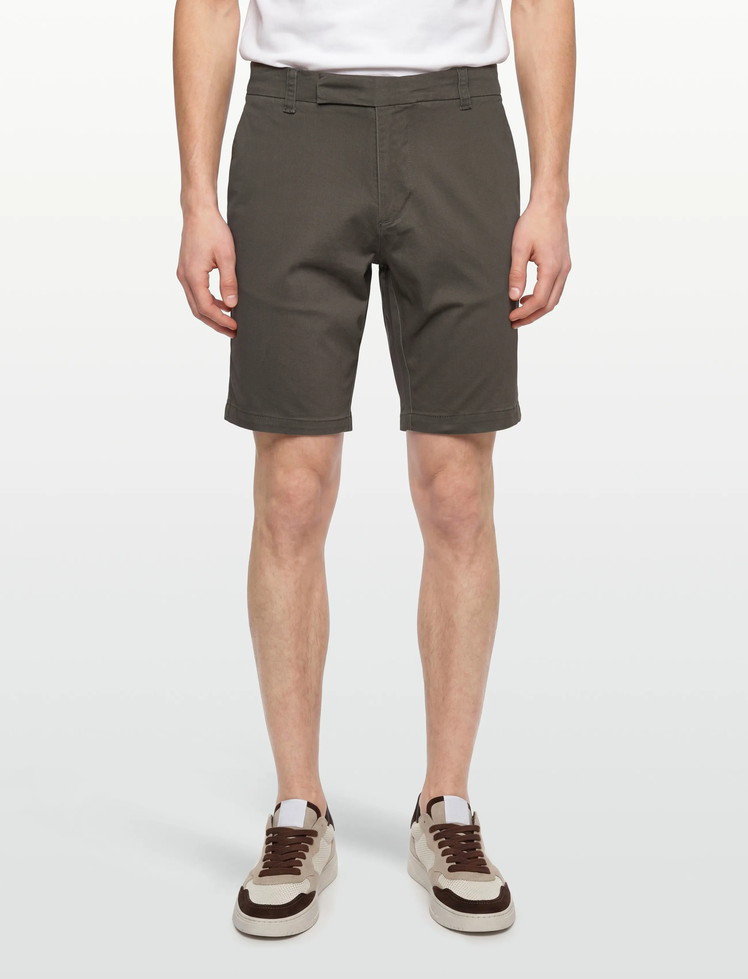 Bruun & Stengade - BS Loris Regular Fit Shorts - chinos shorts - army - 3