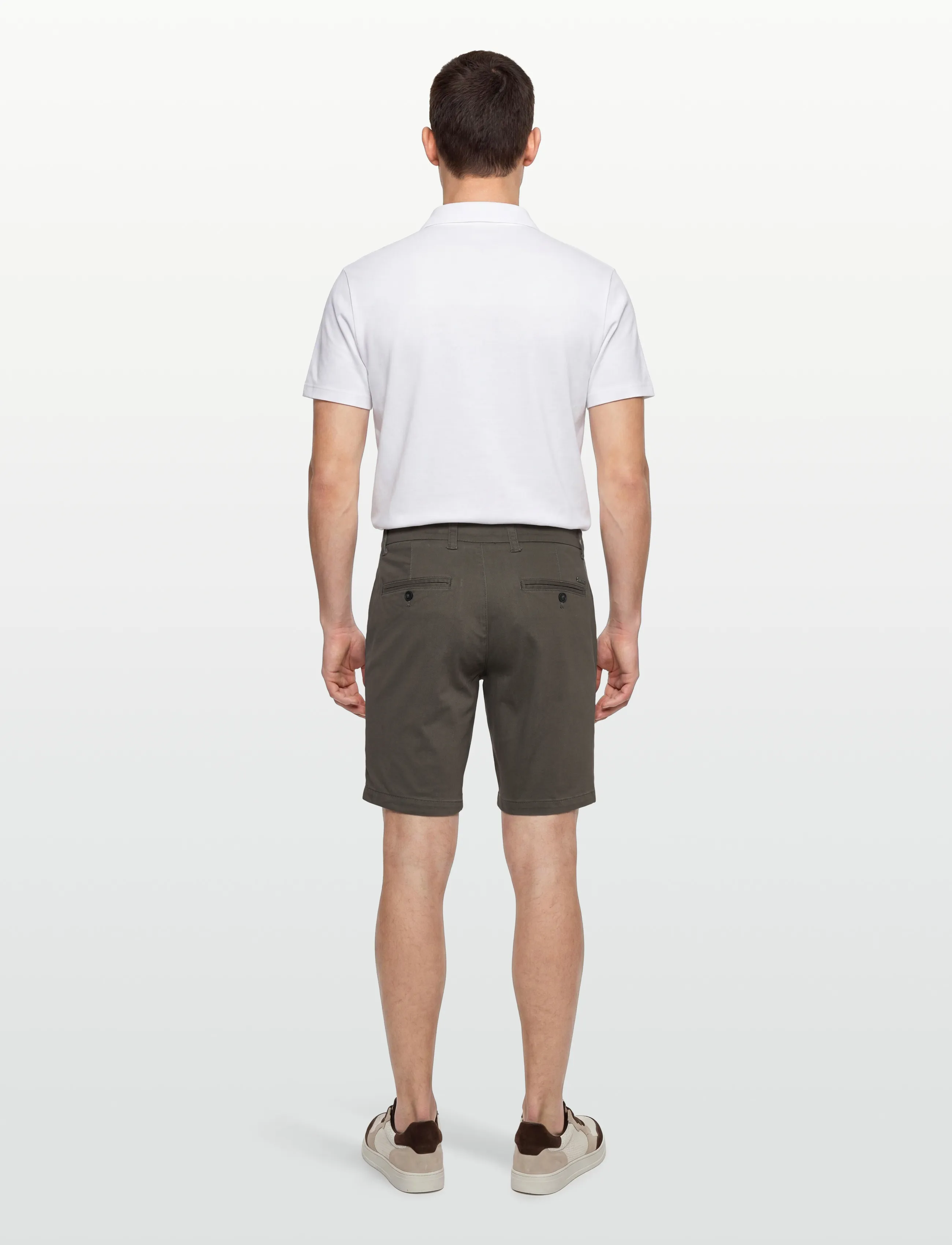 Bruun & Stengade - BS Loris Regular Fit Shorts - chinos shorts - army - 4