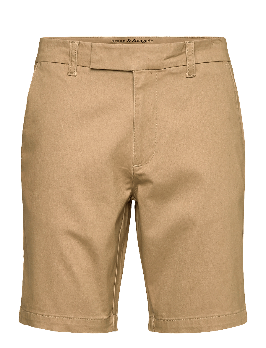 Bruun & Stengade - BS Loris Regular Fit Shorts - chino lühikesed püksid - beige - 0