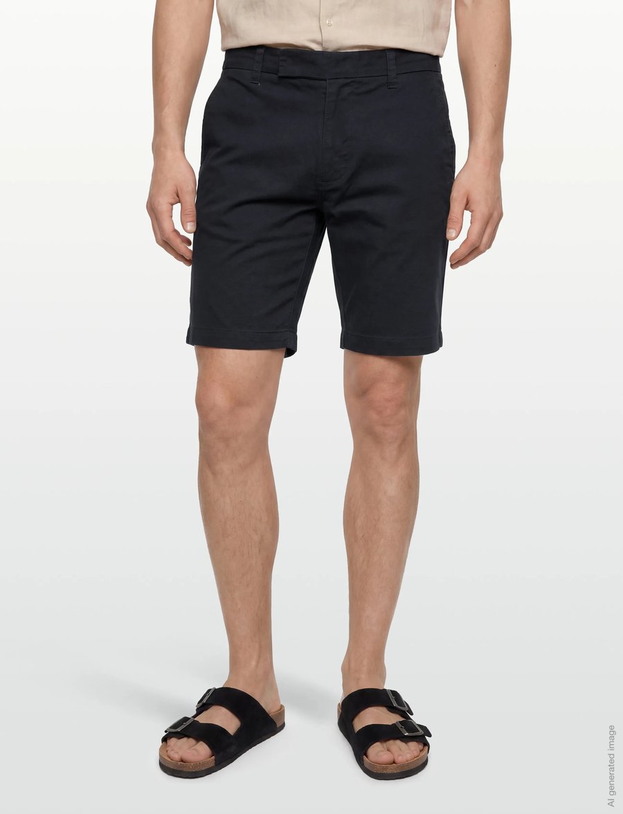 Bruun & Stengade - BS Loris Regular Fit Shorts - chinos shorts - navy - 3
