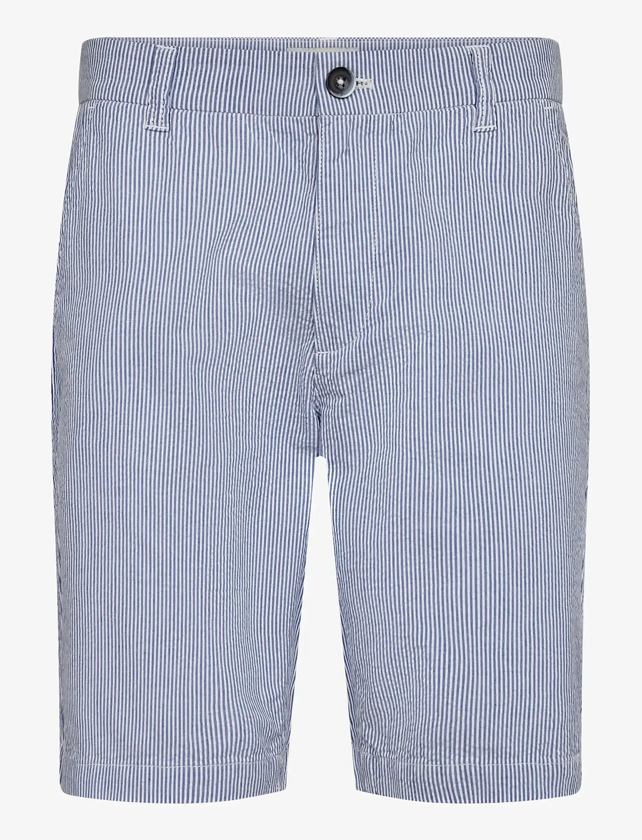 Bruun & Stengade - BS Elio Regular Fit Shorts - casual shorts - blue/white - 1