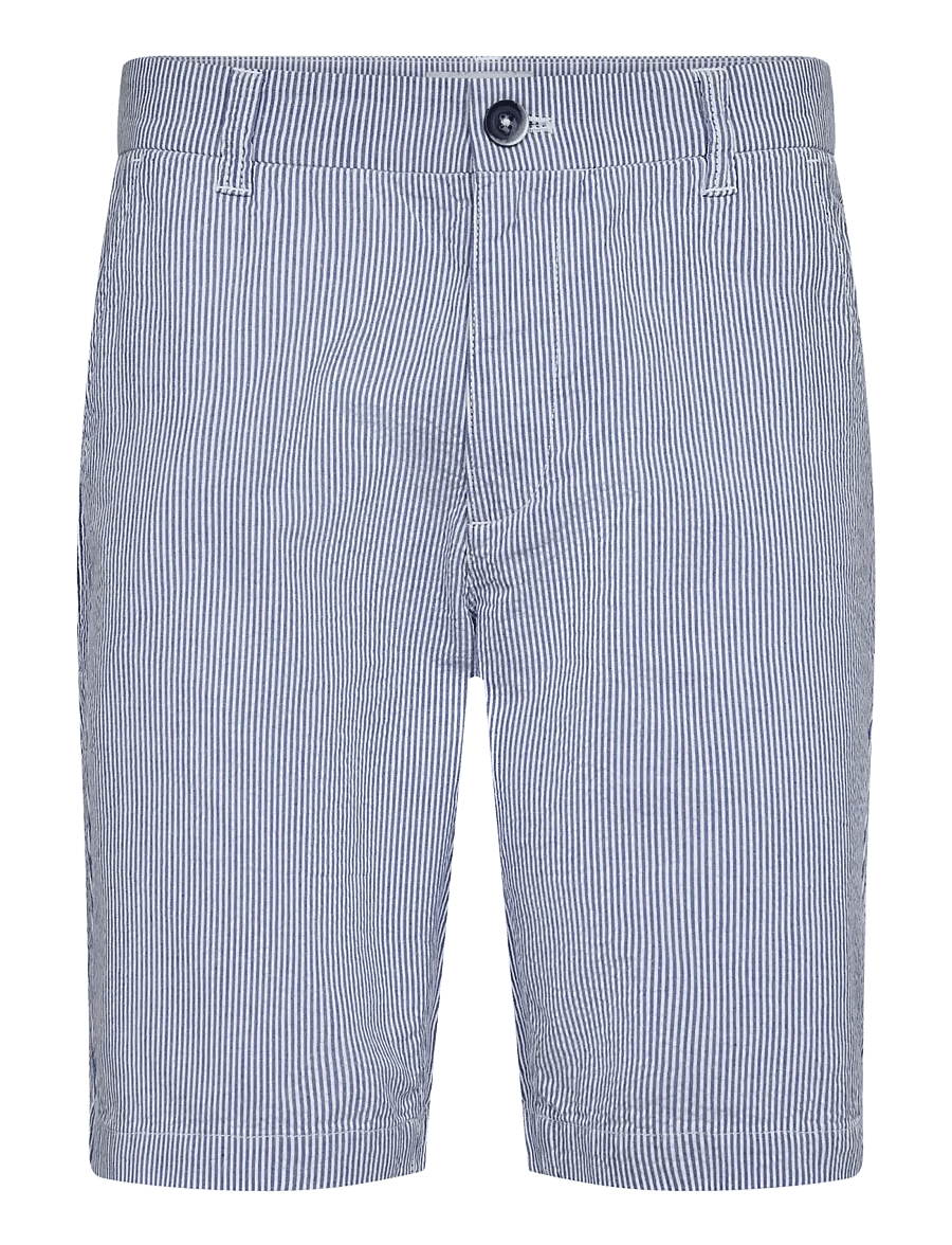 Bruun & Stengade - BS Elio Regular Fit Shorts - freizeitshorts - blue/white - 1