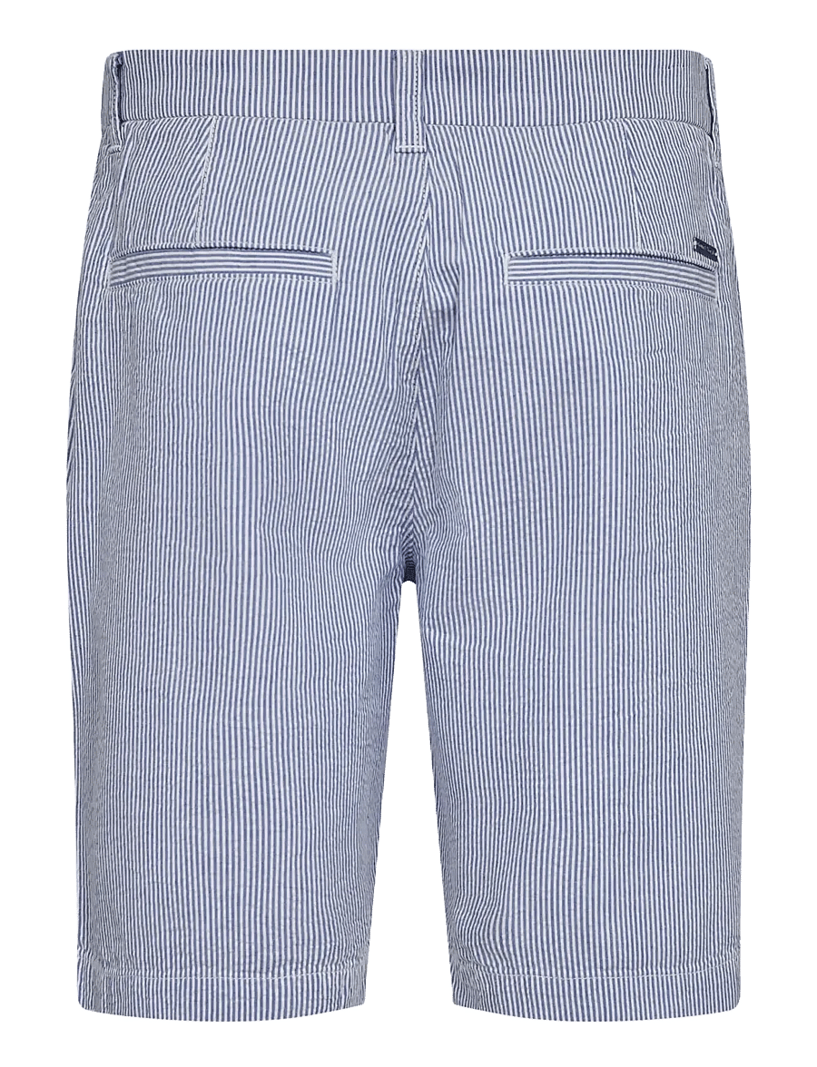 Bruun & Stengade - BS Elio Regular Fit Shorts - freizeitshorts - blue/white - 2