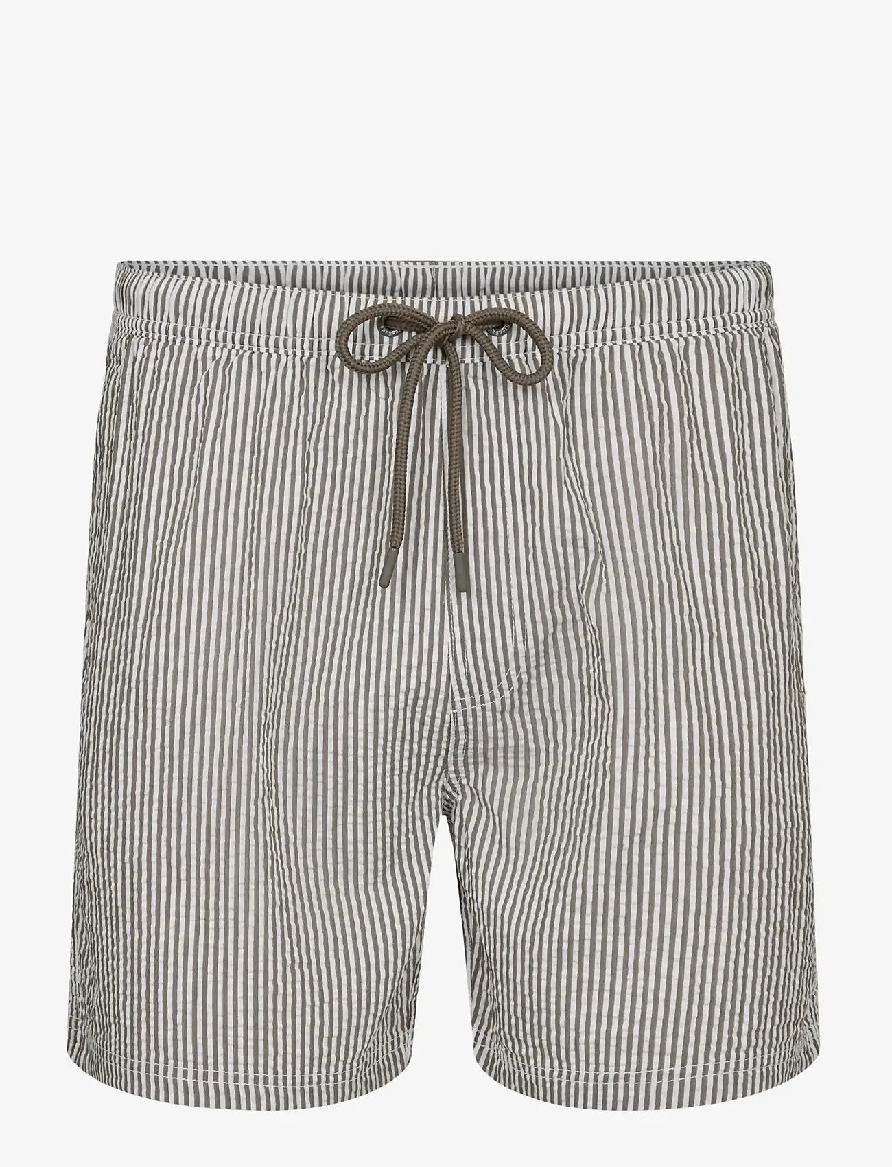 Bruun & Stengade - BS Bahia Regular Fit Swim - swim shorts - army/white - 1