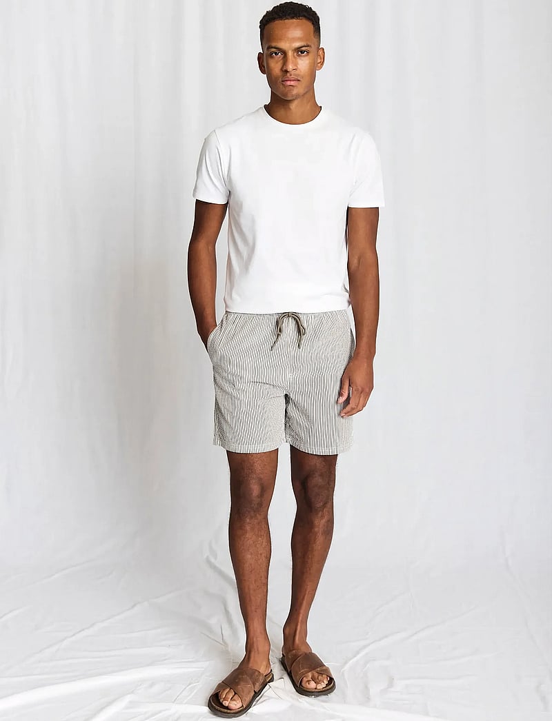 Bruun & Stengade - BS Bahia Regular Fit Swim - badehose - army/white - 0