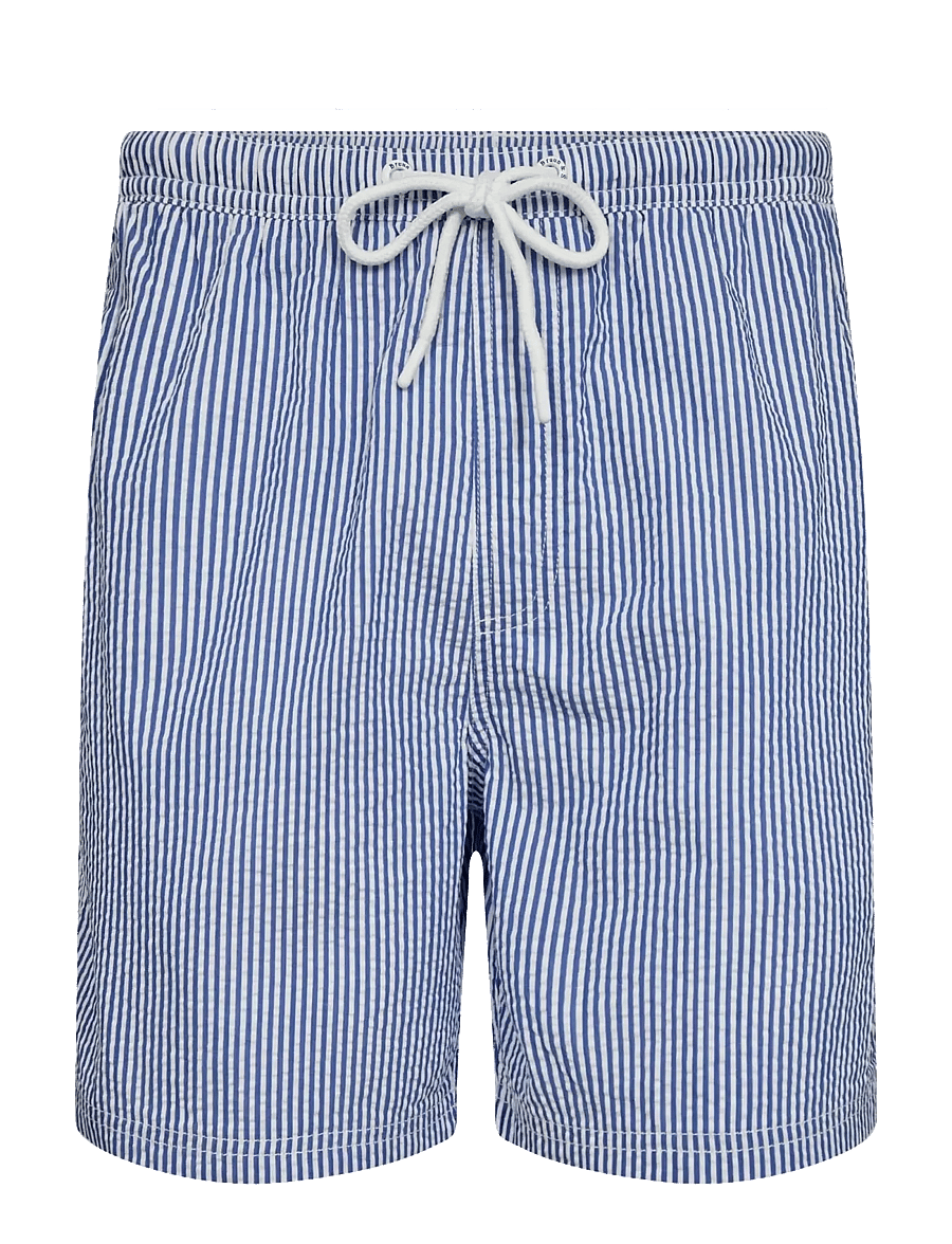 Bruun & Stengade - BS Bahia Regular Fit Swim - badehose - blue/white - 1