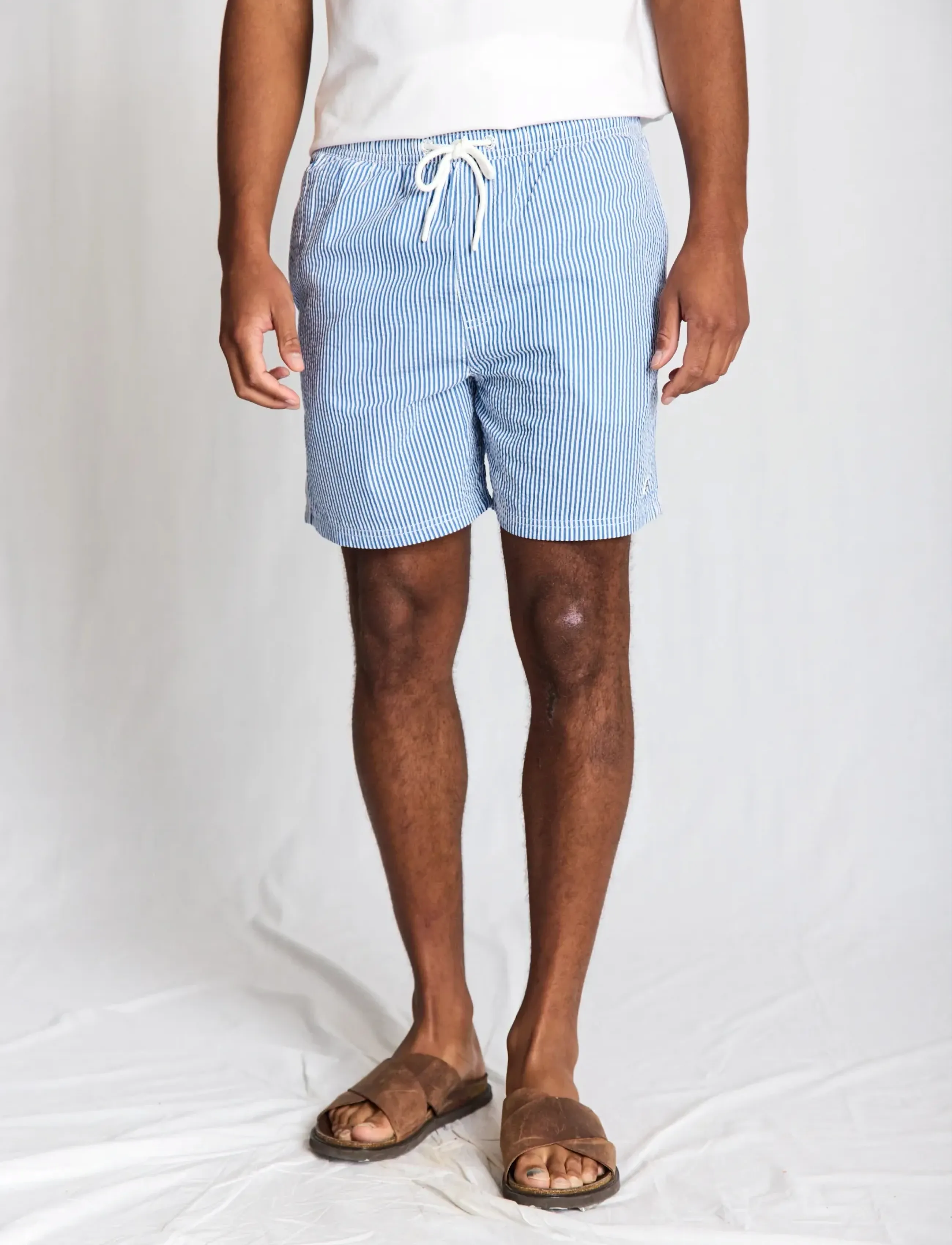 Bruun & Stengade BS Bahia Regular Fit Swim - Feriefavoritter - BLUE/WHITE / blue