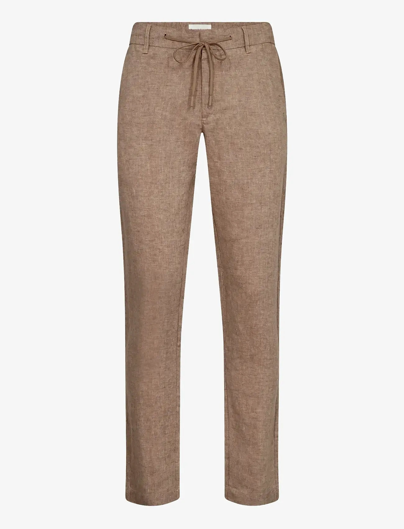 Bruun & Stengade - BS Ginos Regular Fit Chinos - linased püksid - brown - 1