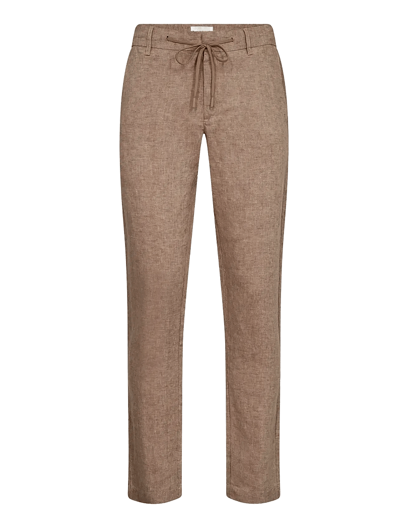 Bruun & Stengade - BS Ginos Regular Fit Chinos - linased püksid - brown - 1