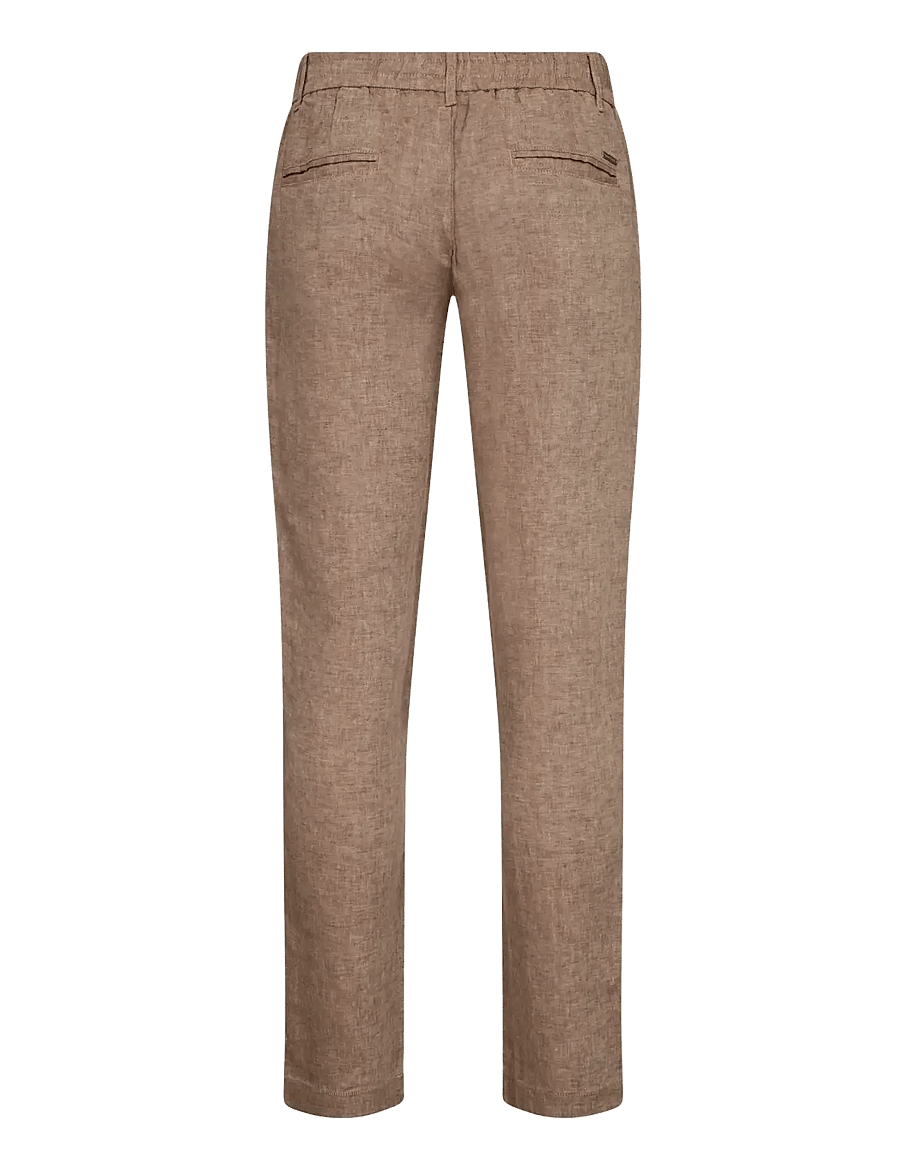 Bruun & Stengade - BS Ginos Regular Fit Chinos - hørbukser - brown - 2