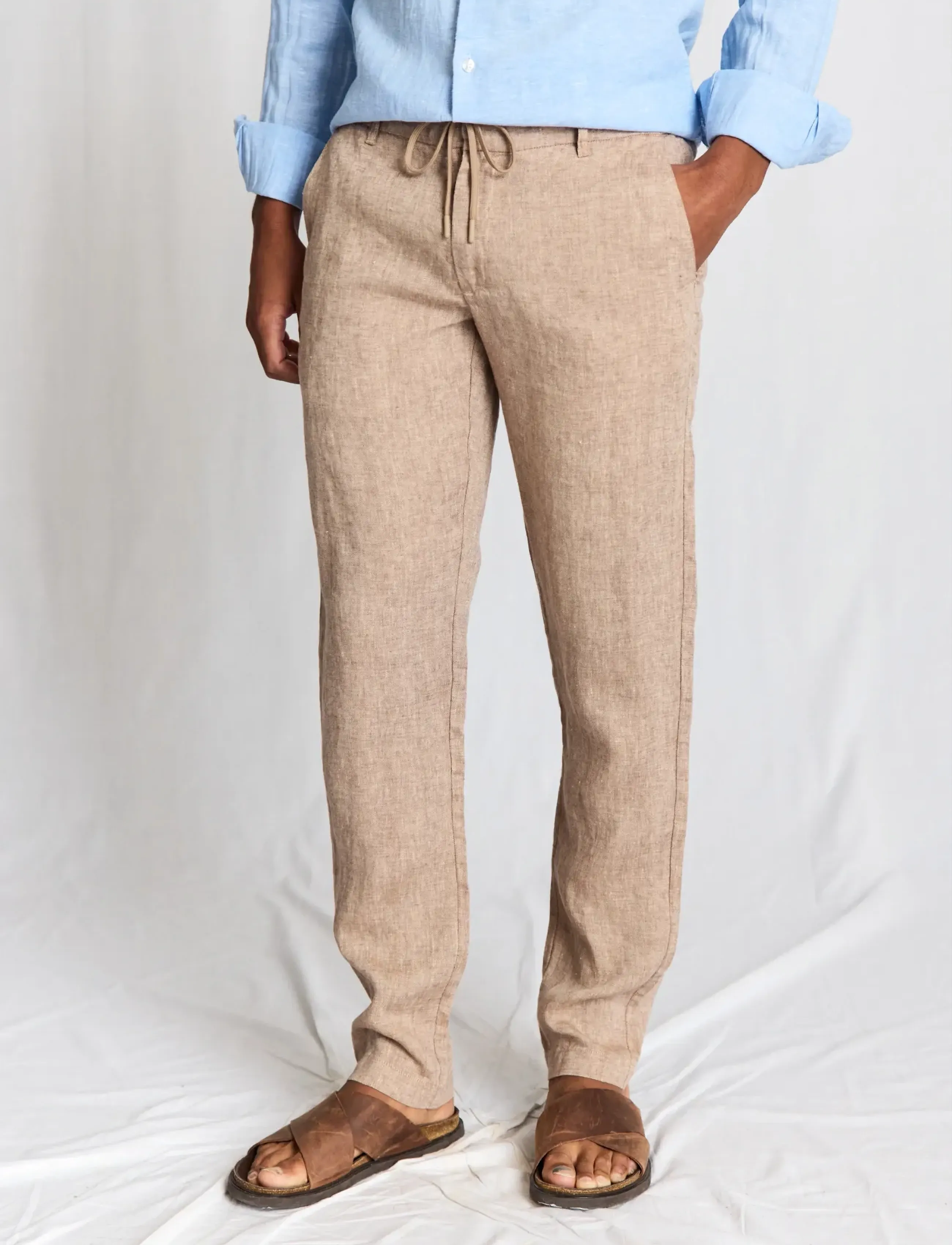 Bruun & Stengade Bs Ginos Regular Fit Chinos, 29, Brown, Bukser > Chinos, Herre