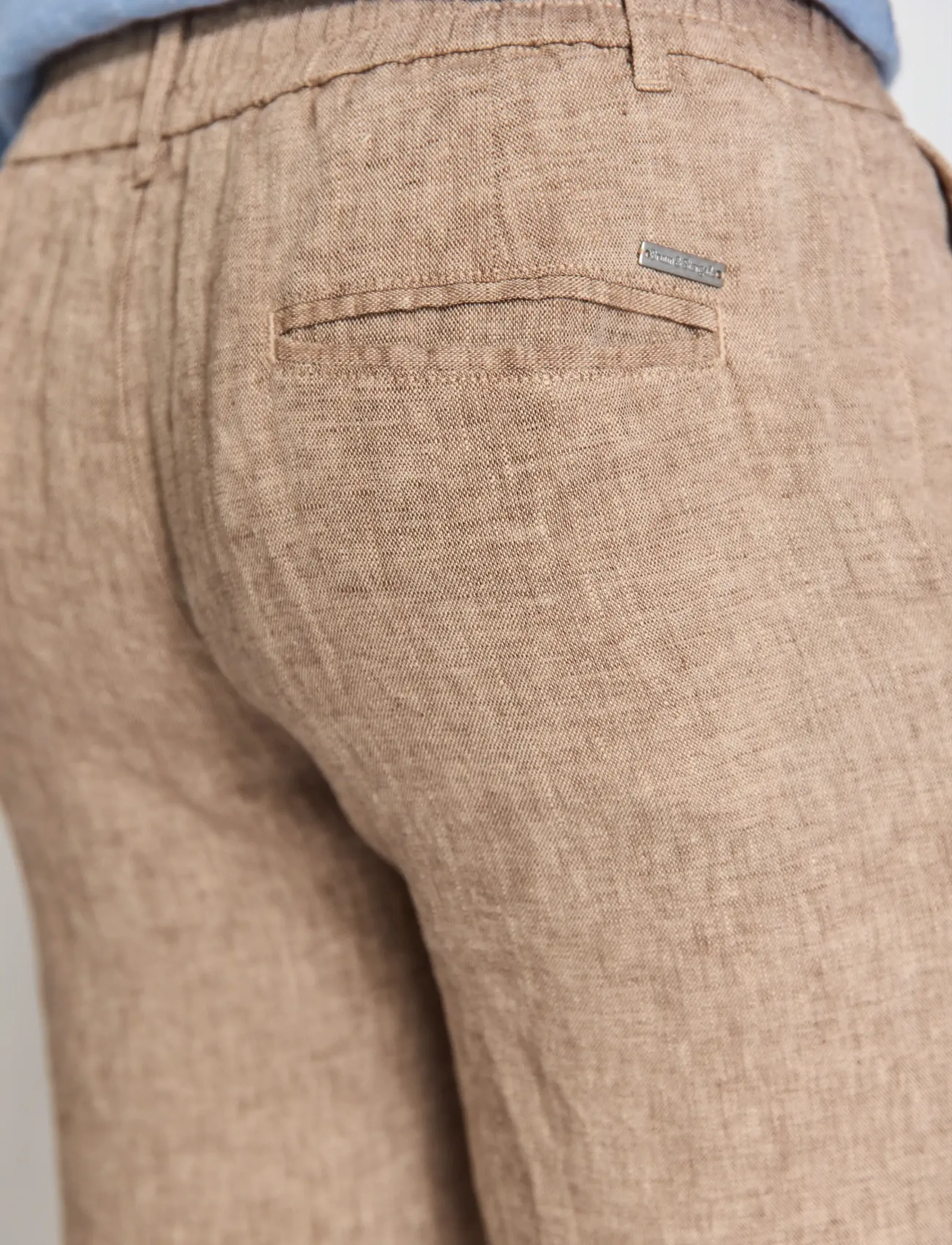 Bruun & Stengade - BS Ginos Regular Fit Chinos - linen trousers - brown - 3