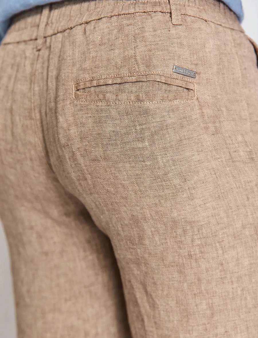 Bruun & Stengade - BS Ginos Regular Fit Chinos - hørbukser - brown - 3